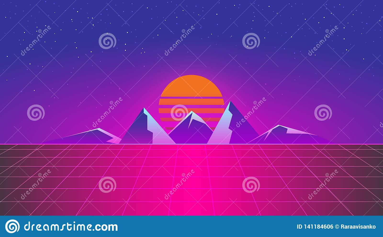 Sunset Sea Outrun Wallpapers