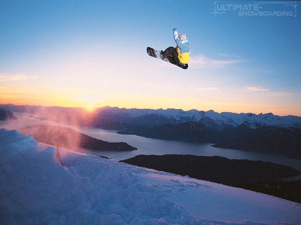 Sunset Snowboarding Wallpapers