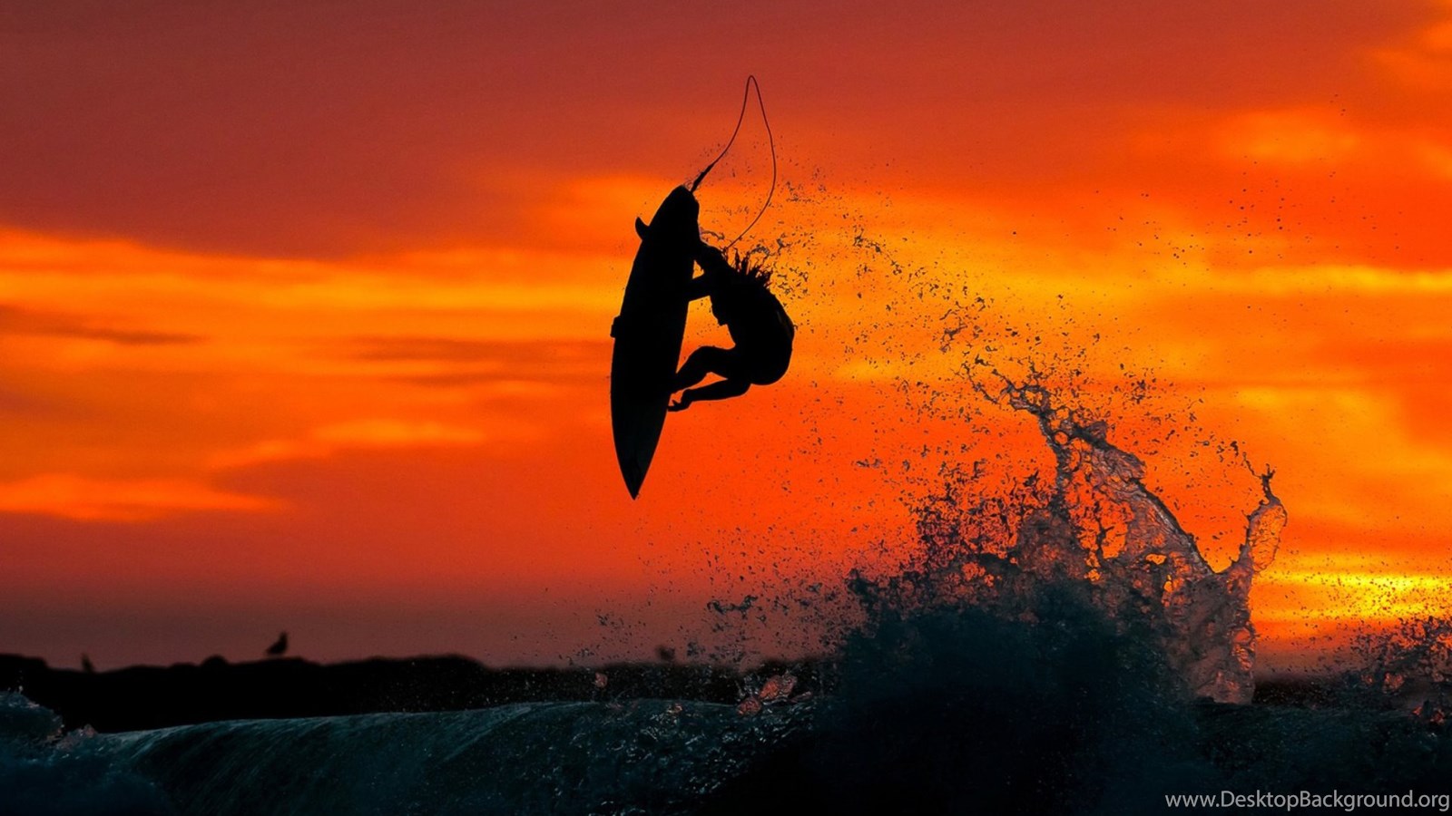 Sunset Surfing Wallpapers