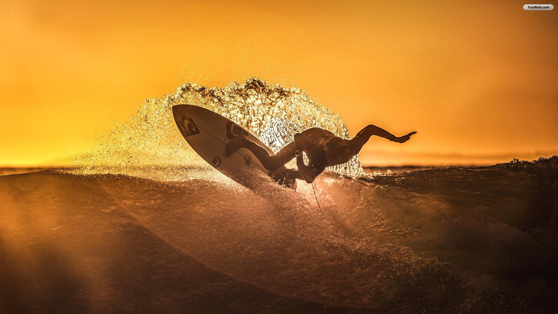 Sunset Surfing Wallpapers