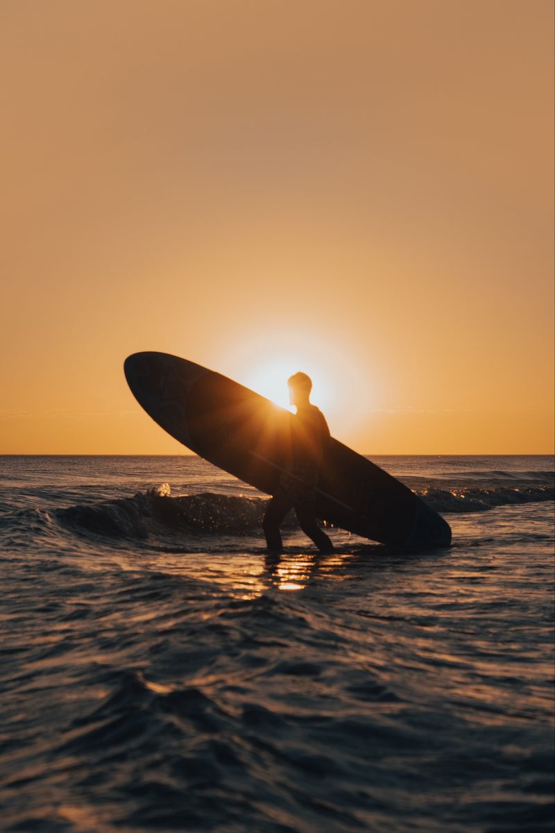 Sunset Surfing Wallpapers