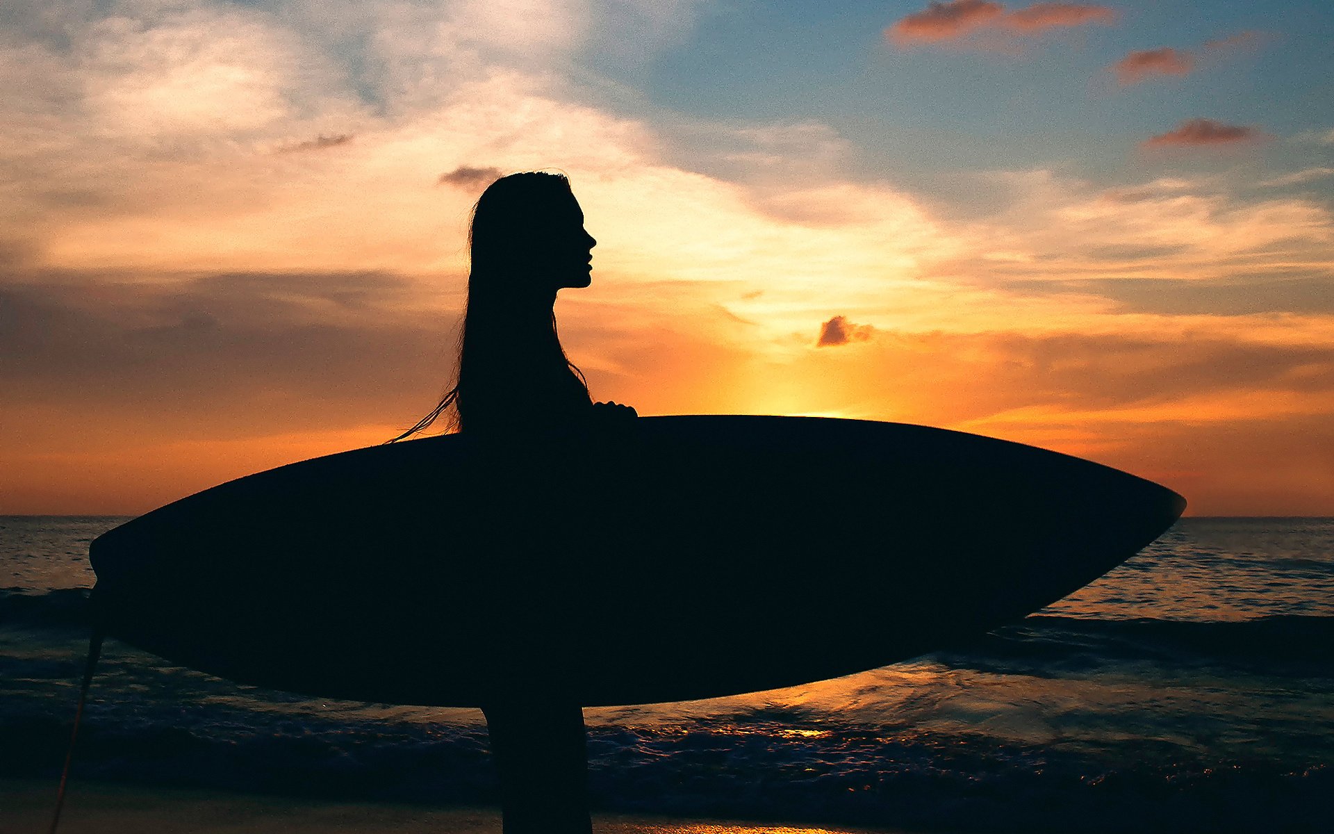 Sunset Surfing Wallpapers