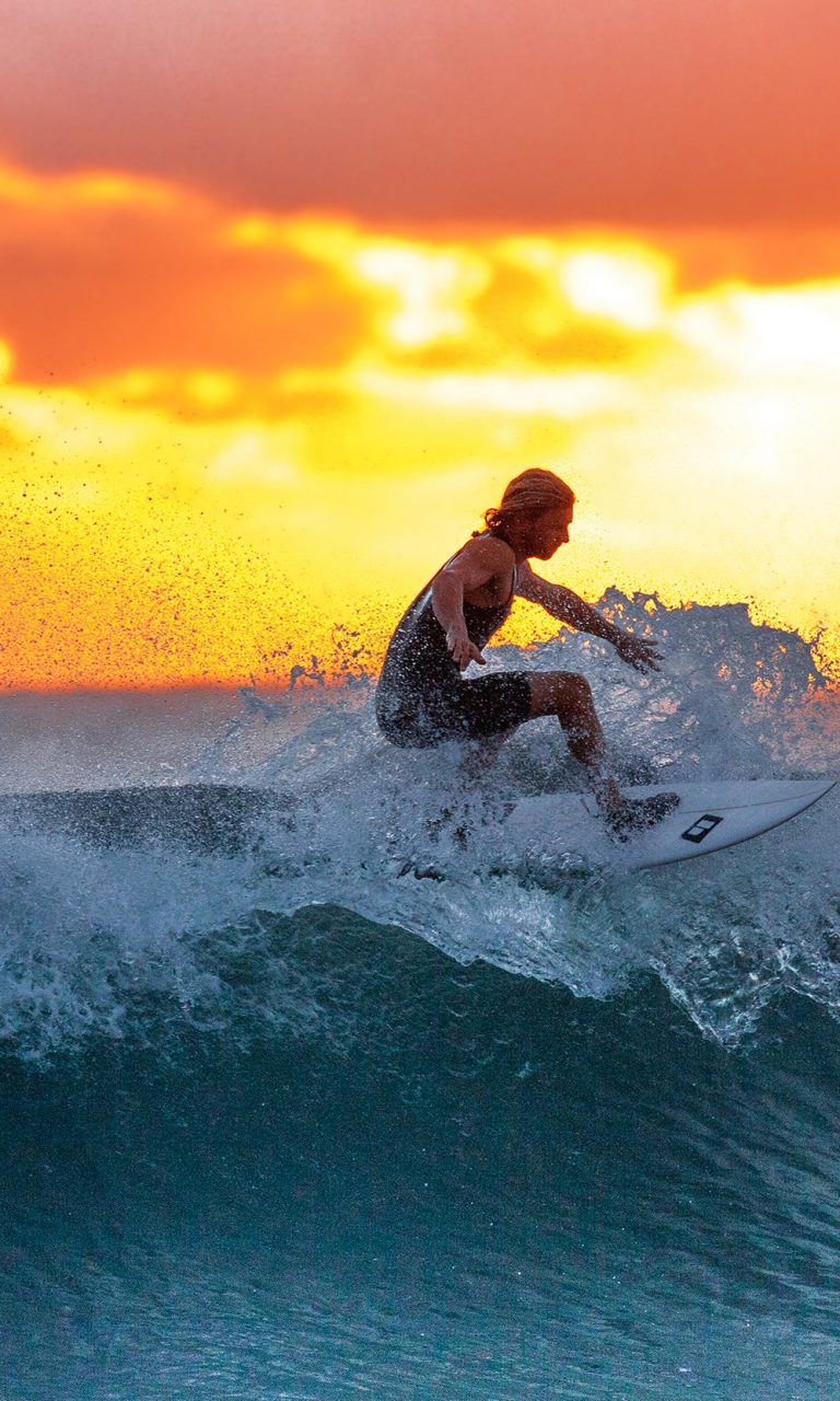 Sunset Surfing Wallpapers