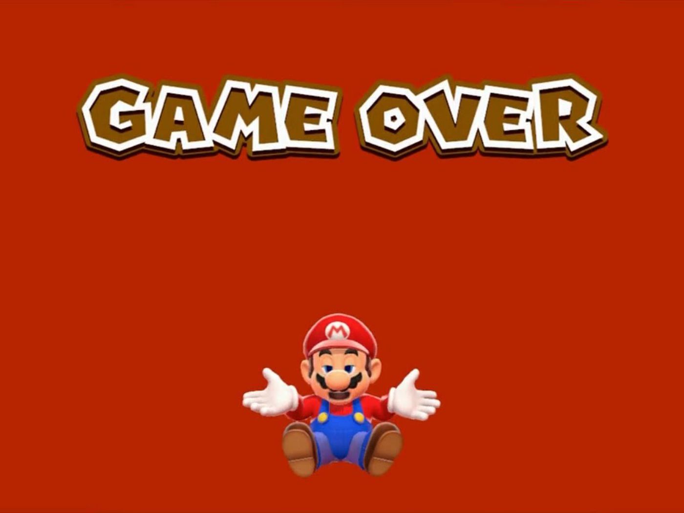 Super Mario Game Over Wallpapers