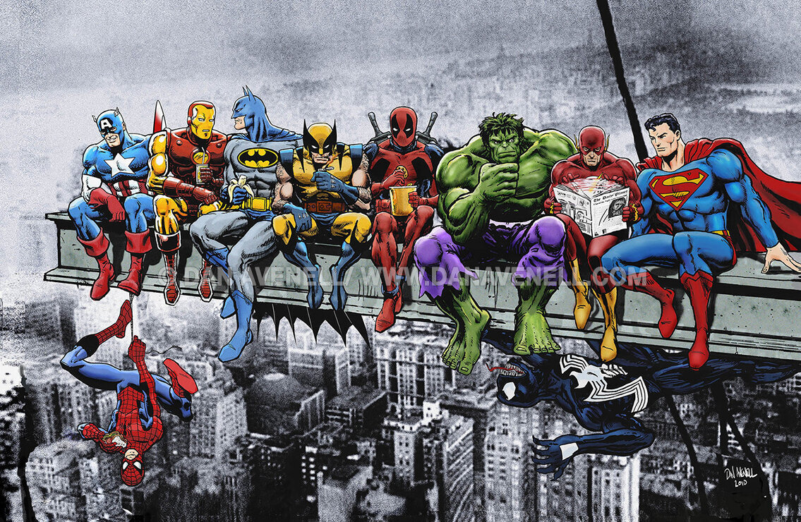 Superman Batman Hulk Spiderman Wolverine Minimalism Wallpapers