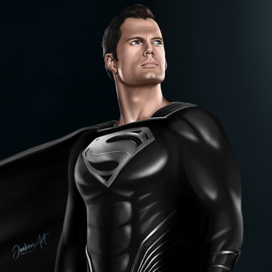 Superman Black Suit Justice League Art Wallpapers