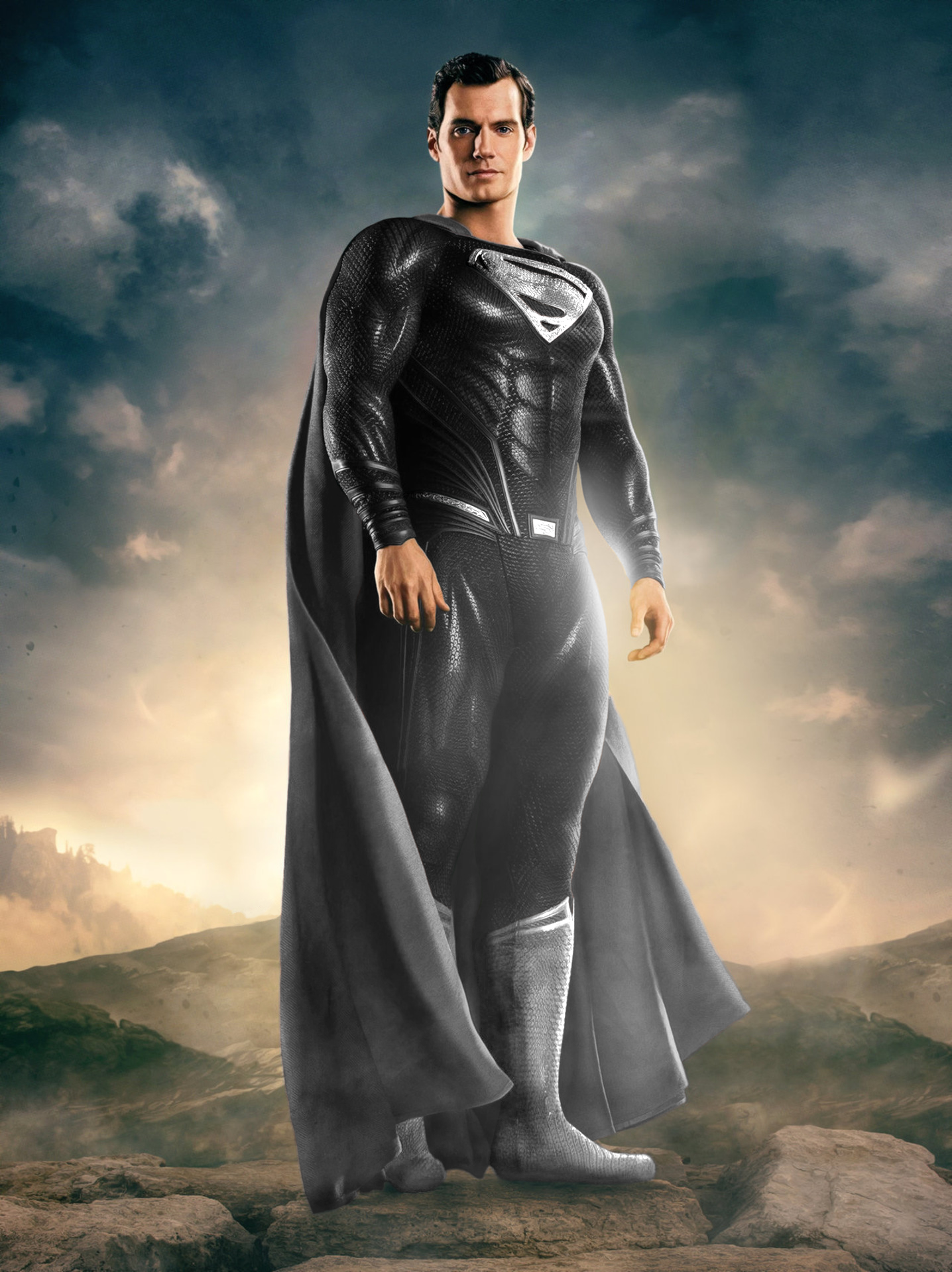 Superman Black Suit Justice League Art Wallpapers