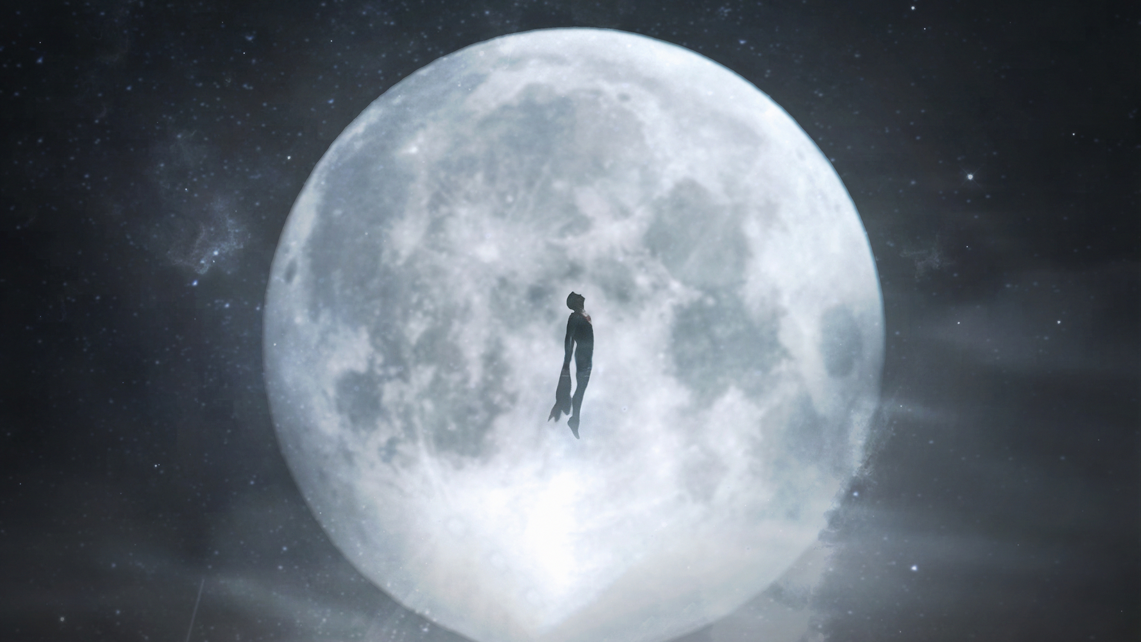 Superman In Moon Wallpapers