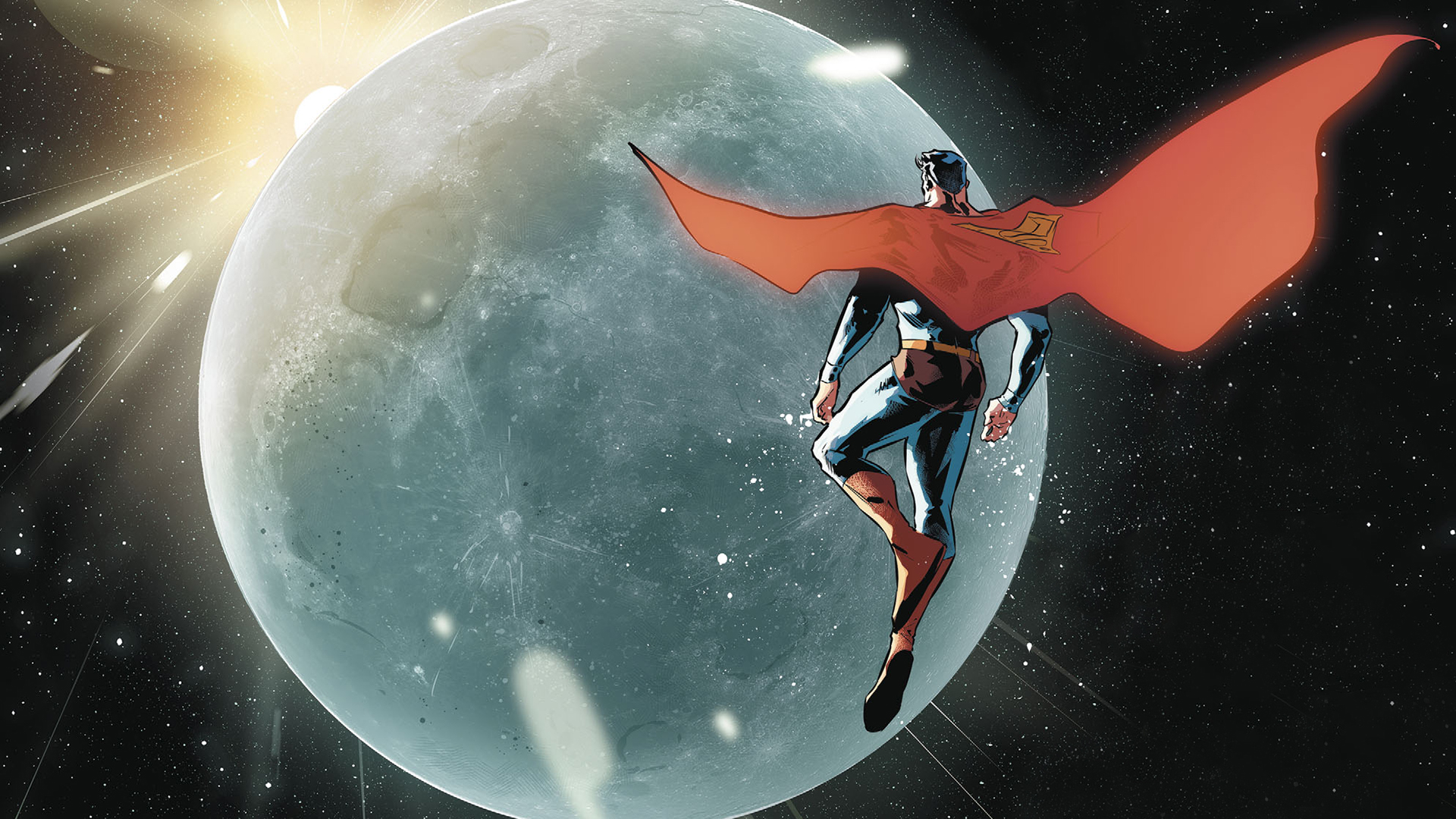 Superman In Moon Wallpapers