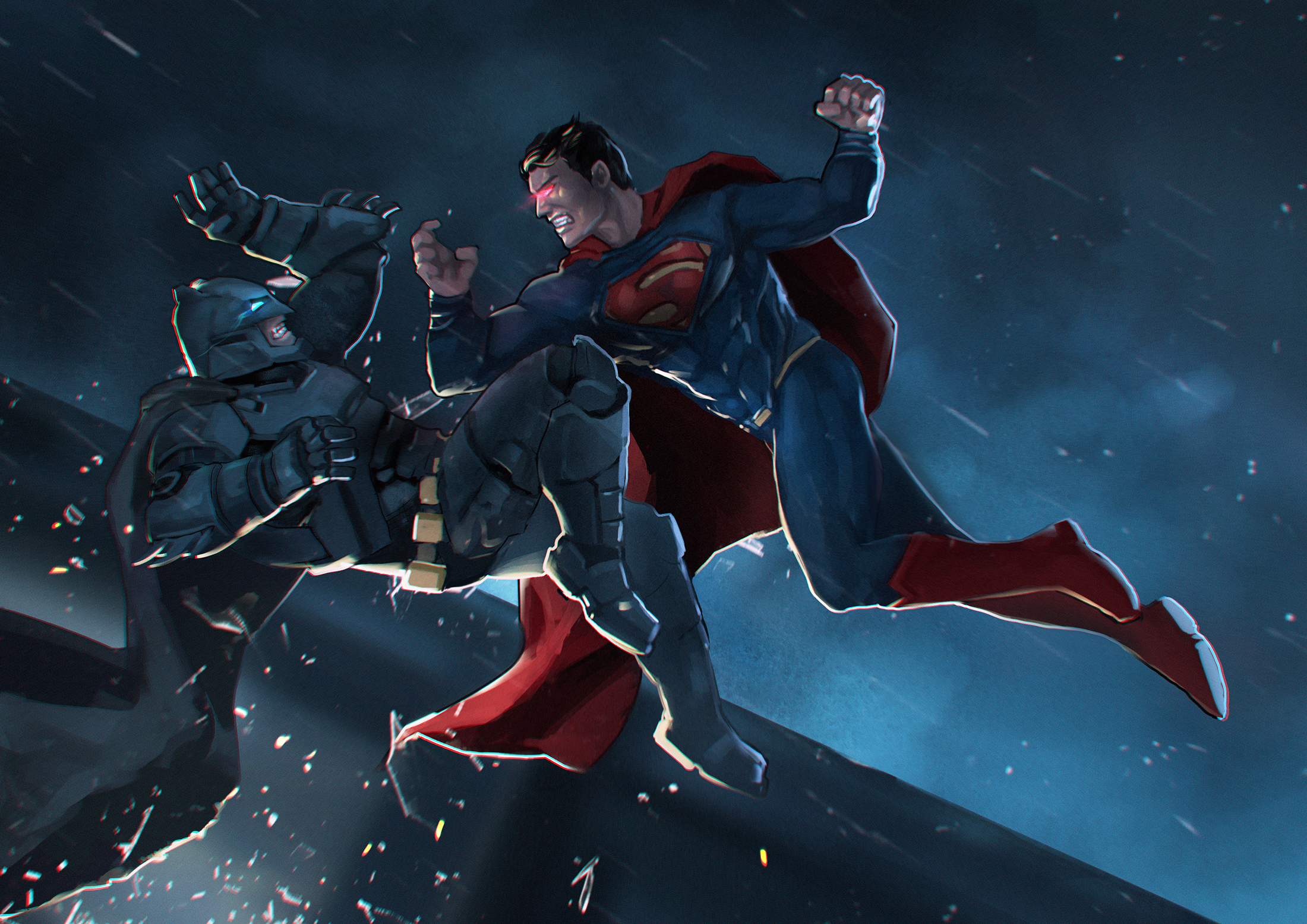 Superman Ready For Fight Wallpapers