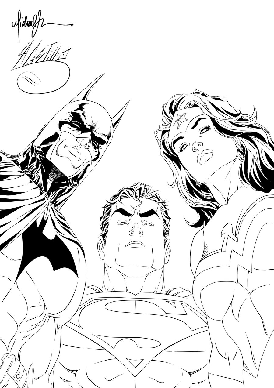 Superman Wonder Woman Batman Art Sketch Wallpapers