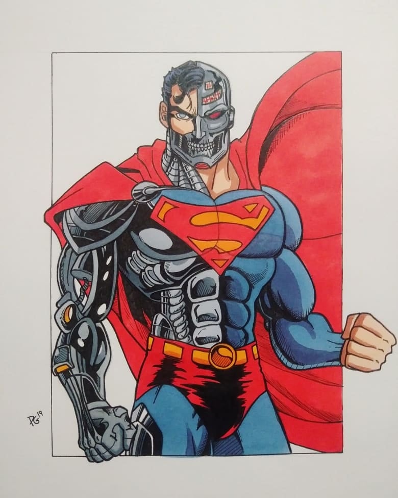 Superman X Cyborg Superman Cool Art Wallpapers