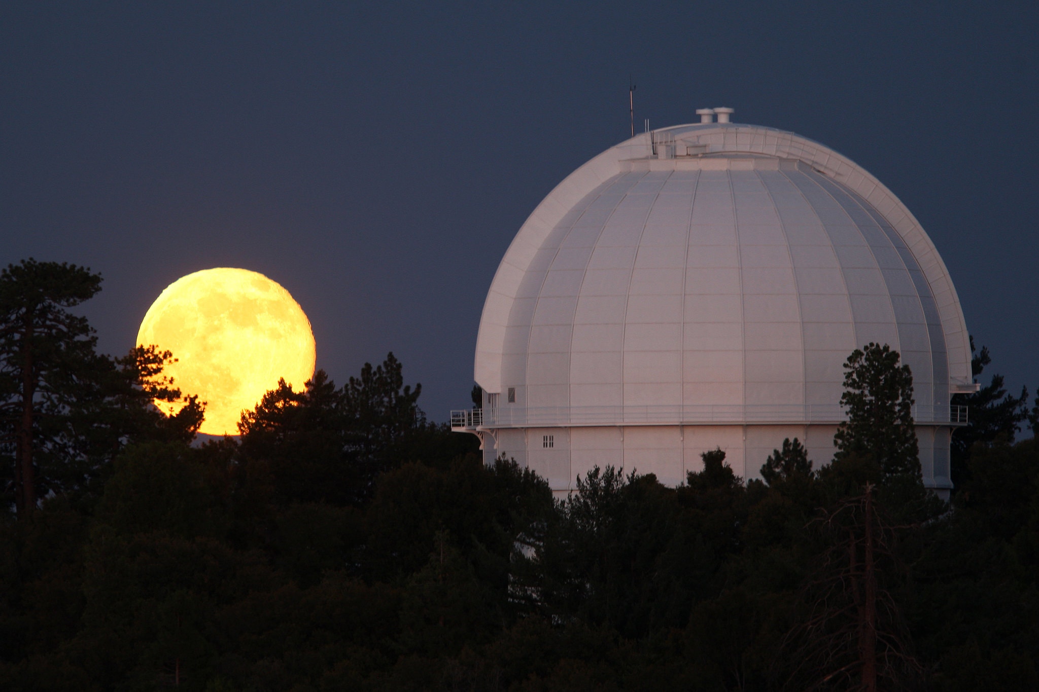 Supermoon Behind The Cerro Armazones Mountain Wallpapers