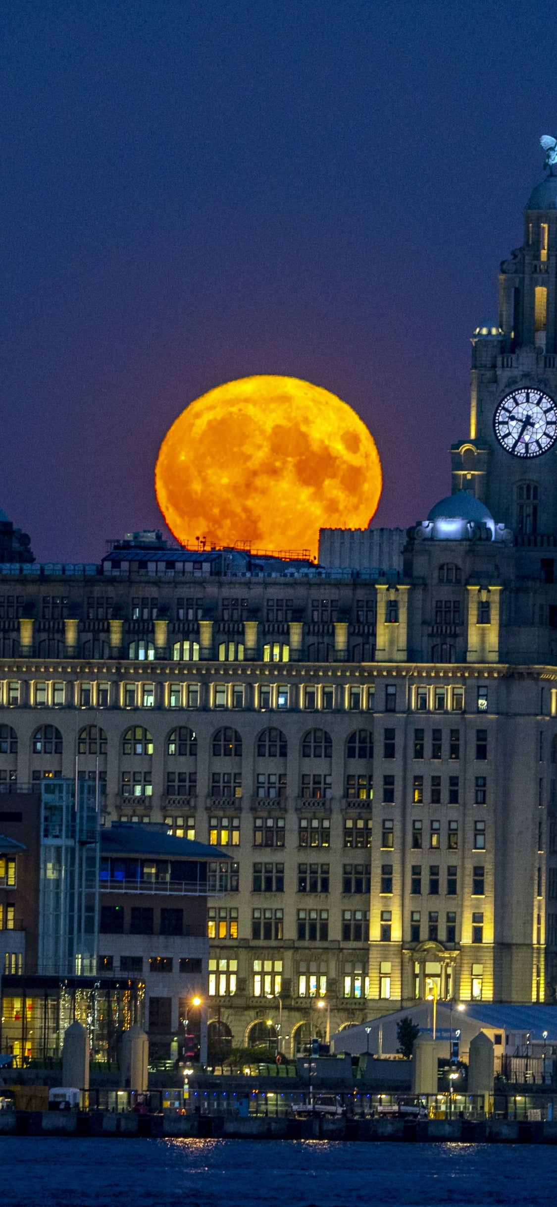 Supermoon Behind The Cerro Armazones Mountain Wallpapers