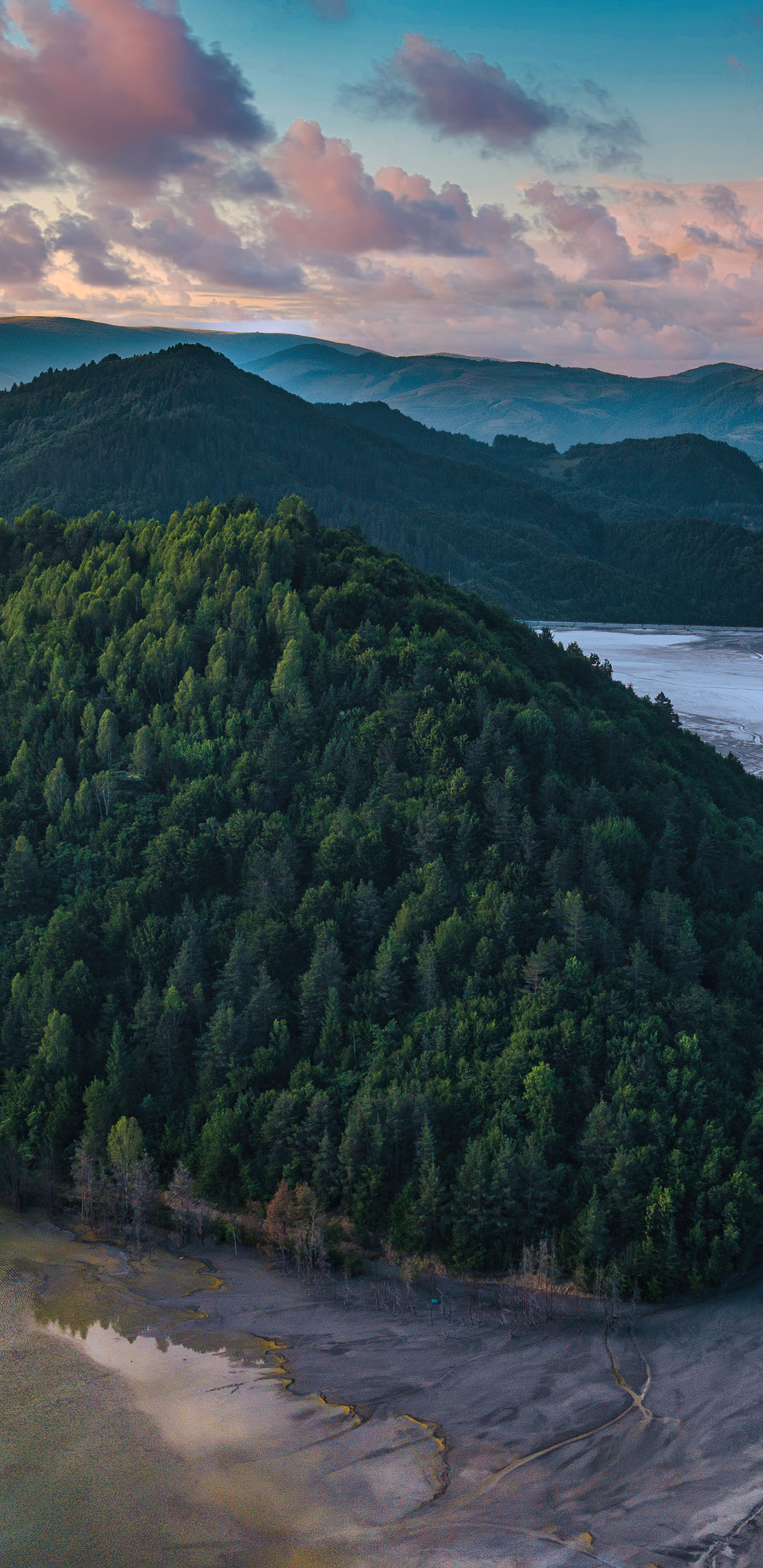 Surreal Mountain Landscape Lake 4K Wallpapers