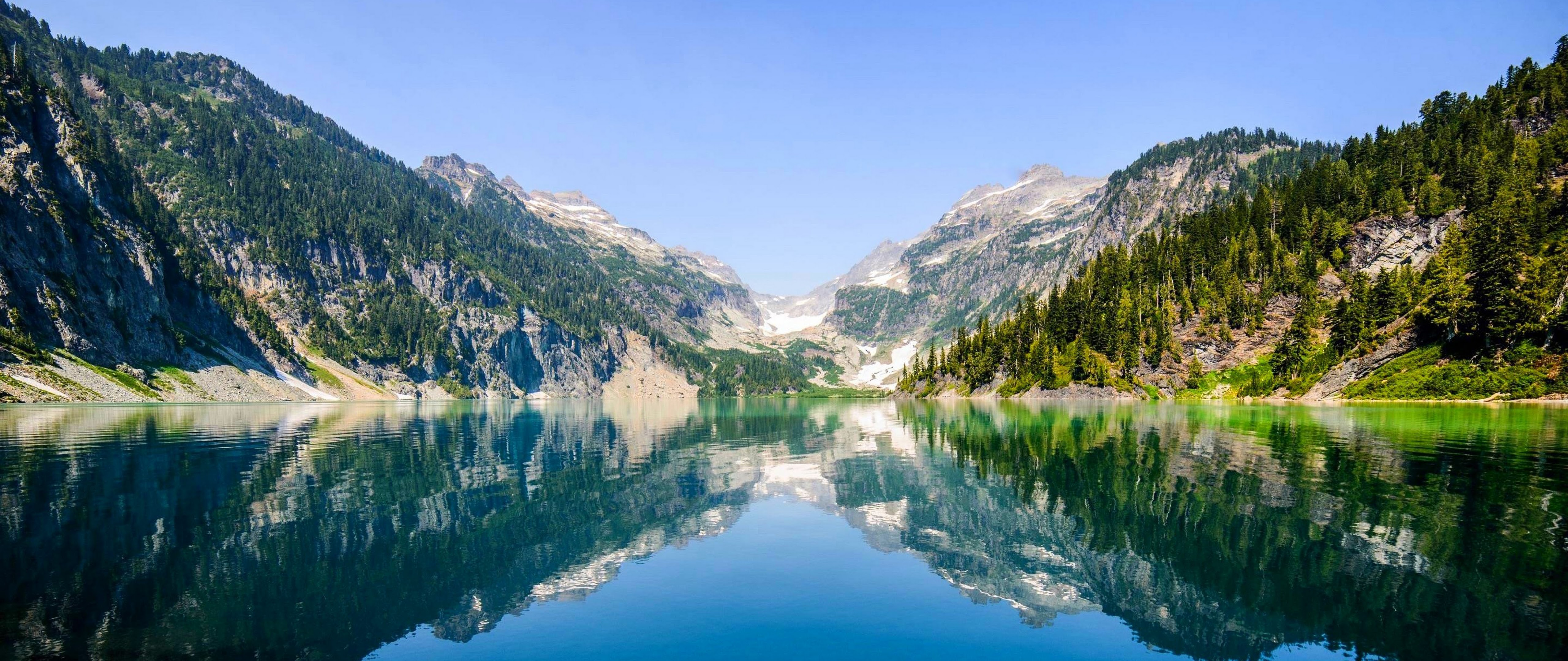 Surreal Mountain Landscape Lake 4K Wallpapers