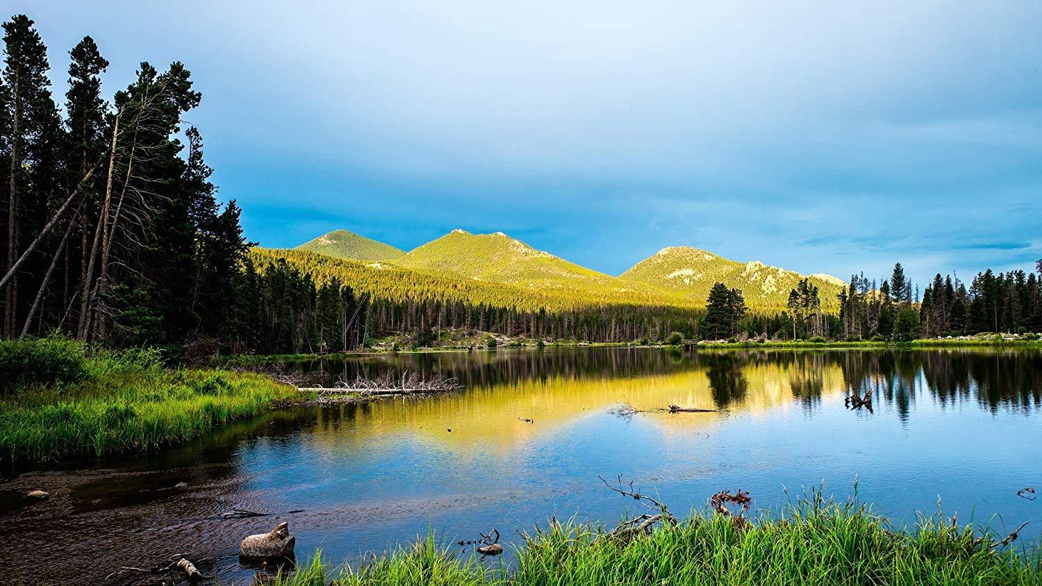 Surreal Mountain Landscape Lake 4K Wallpapers