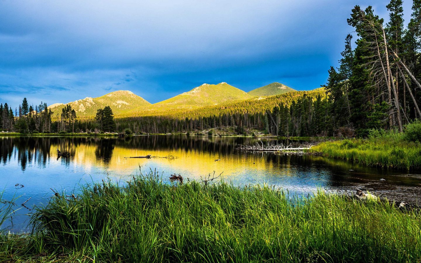 Surreal Mountain Landscape Lake 4K Wallpapers