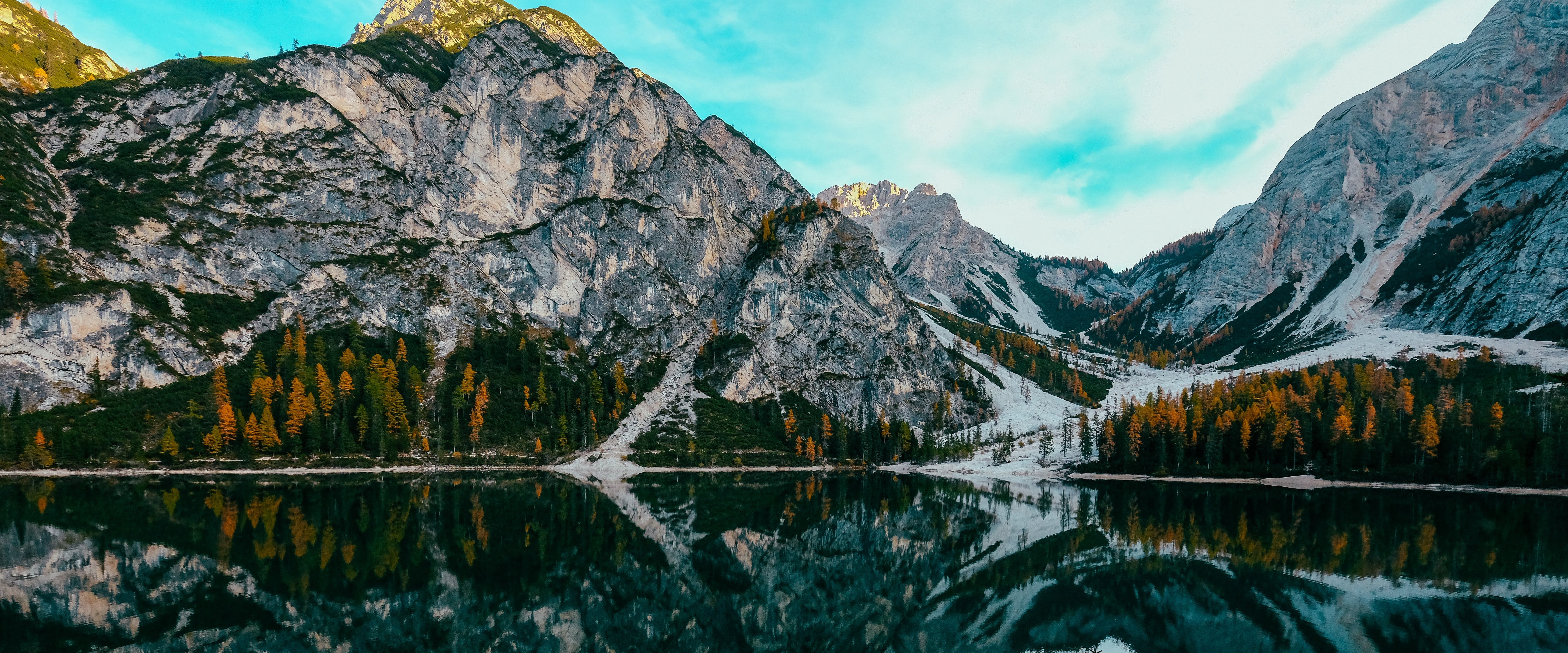 Surreal Mountain Landscape Lake 4K Wallpapers