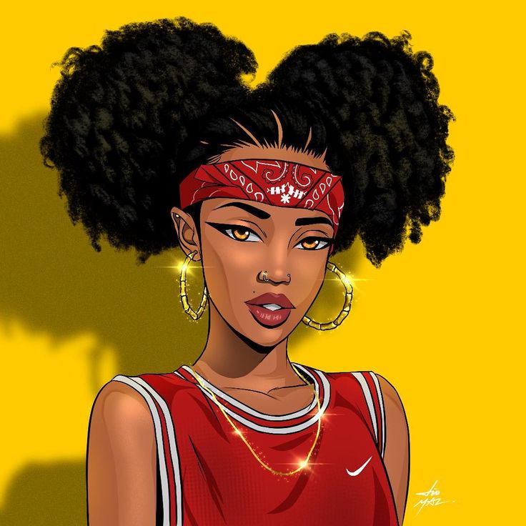 Swag Black Female Cartoon Wallpapers