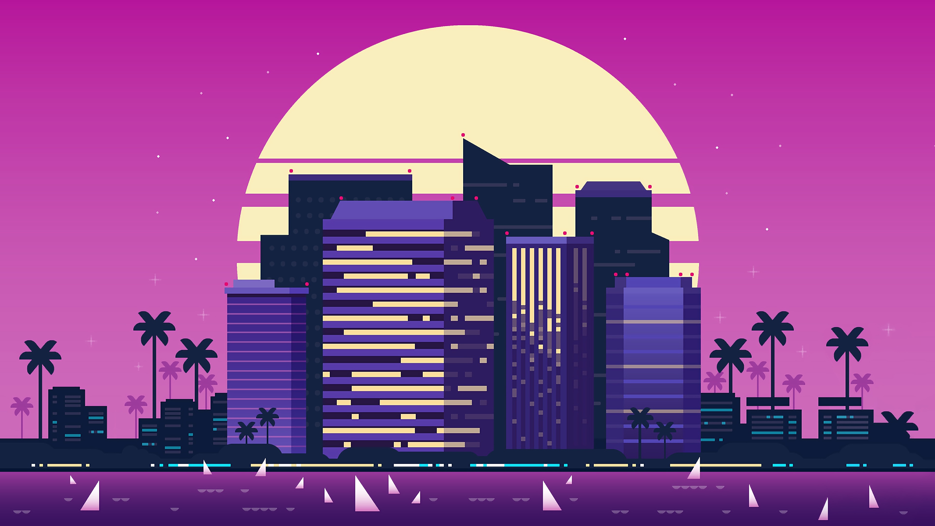 Synthwave City Wallpapers