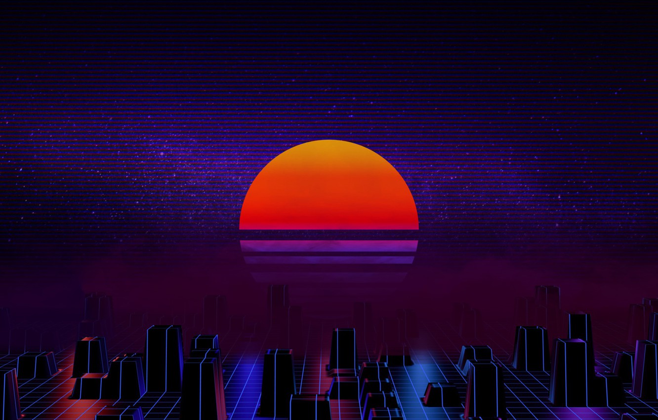 Synthwave Eclipse Wallpapers