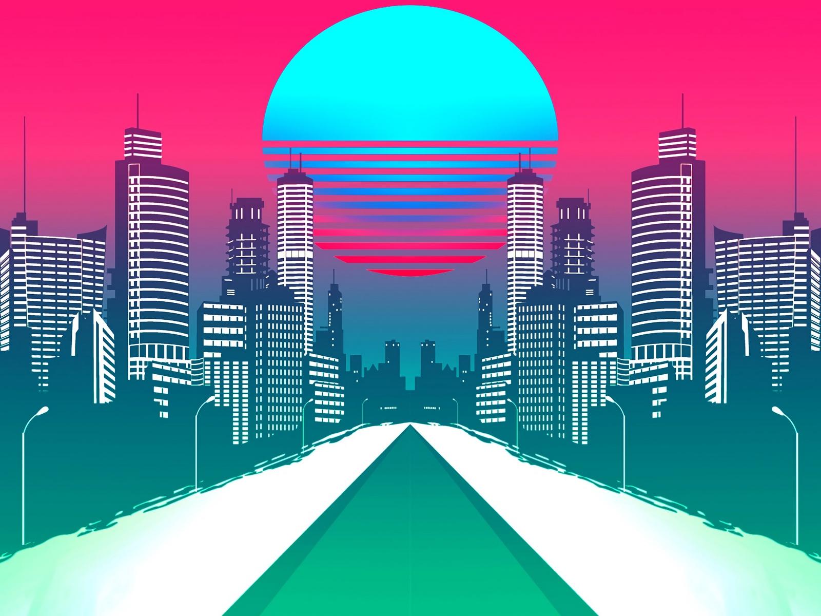 Synthwave Eclipse Wallpapers