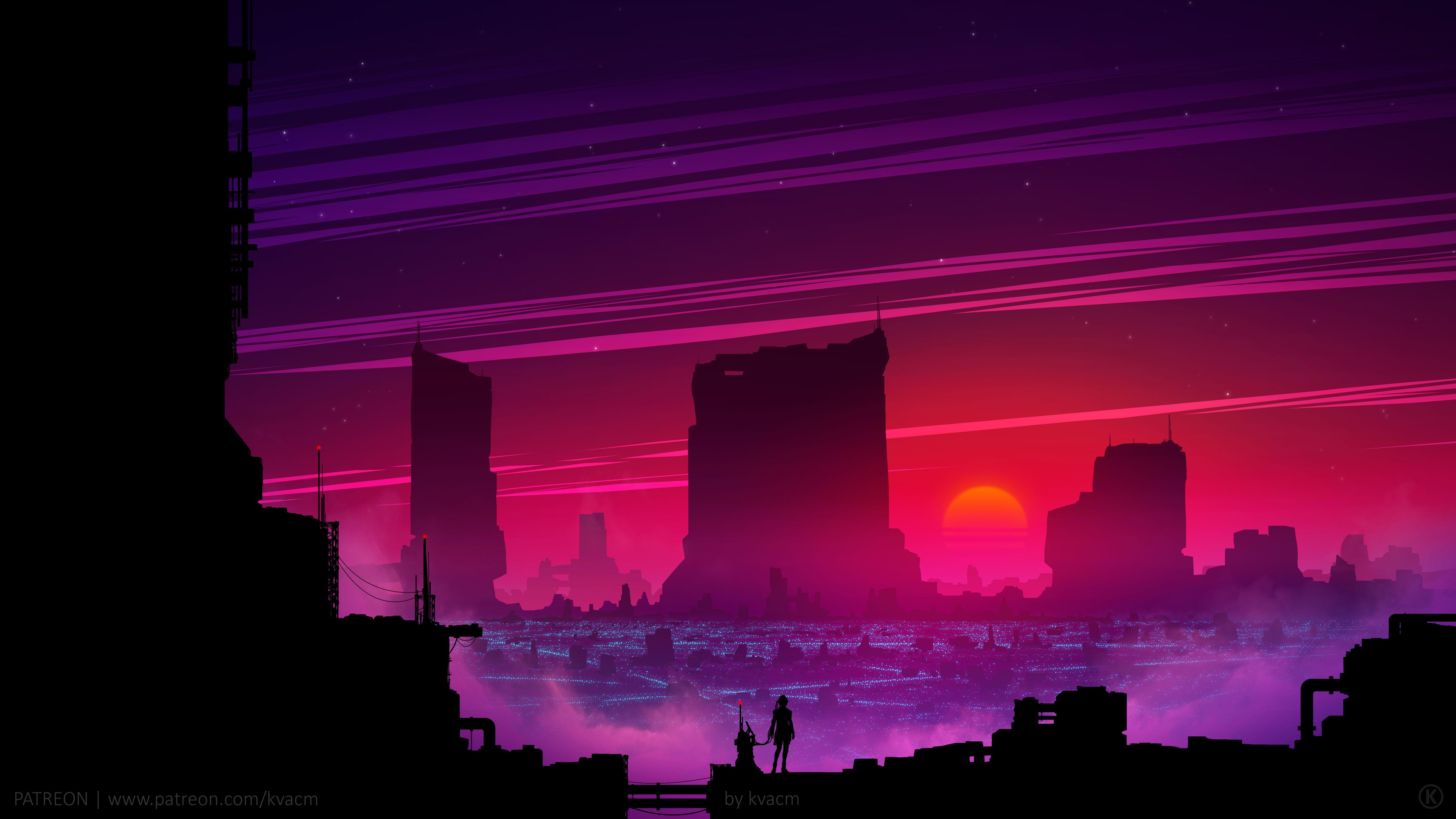 Synthwave Hd Alone Artistic Wallpapers