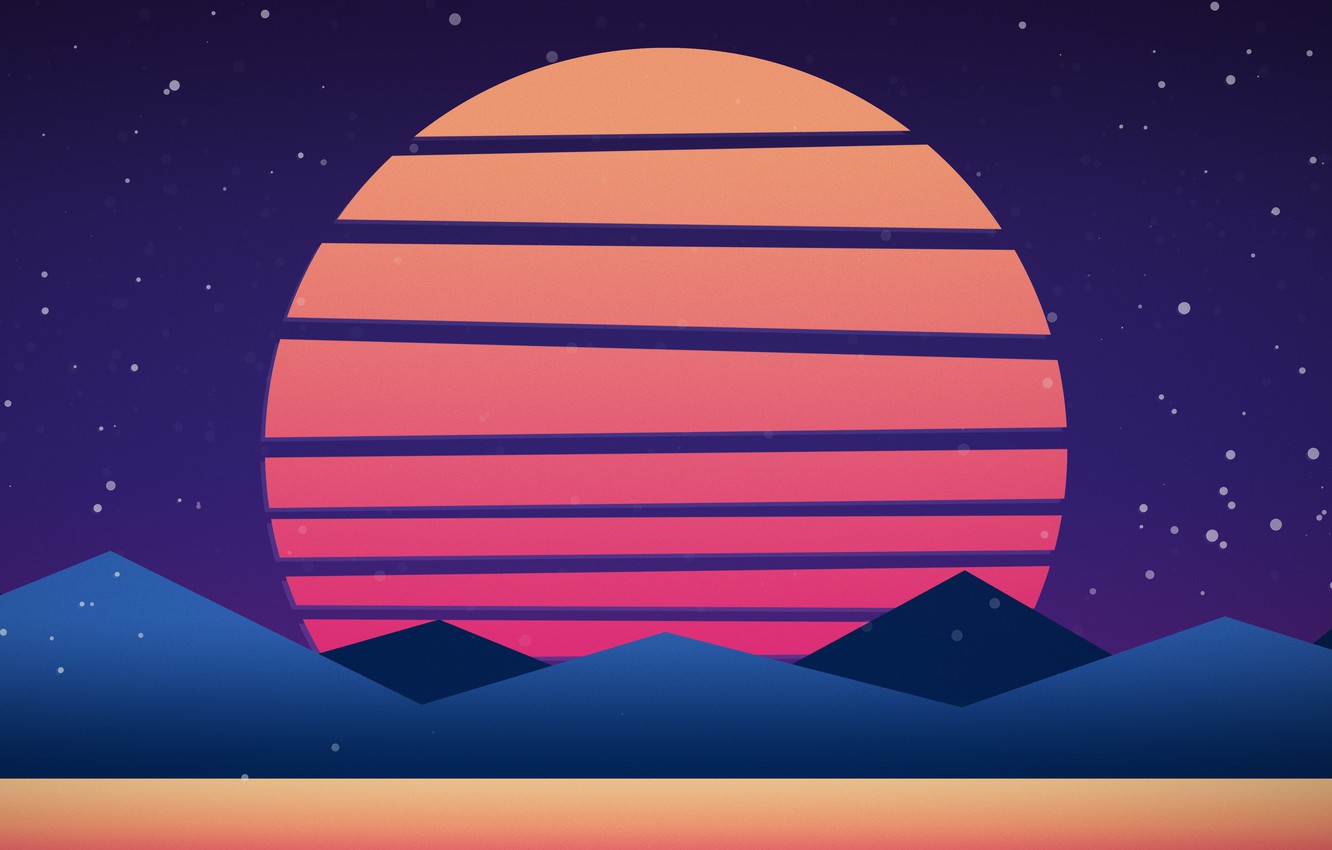 Synthwave Planet Retro Wave Wallpapers