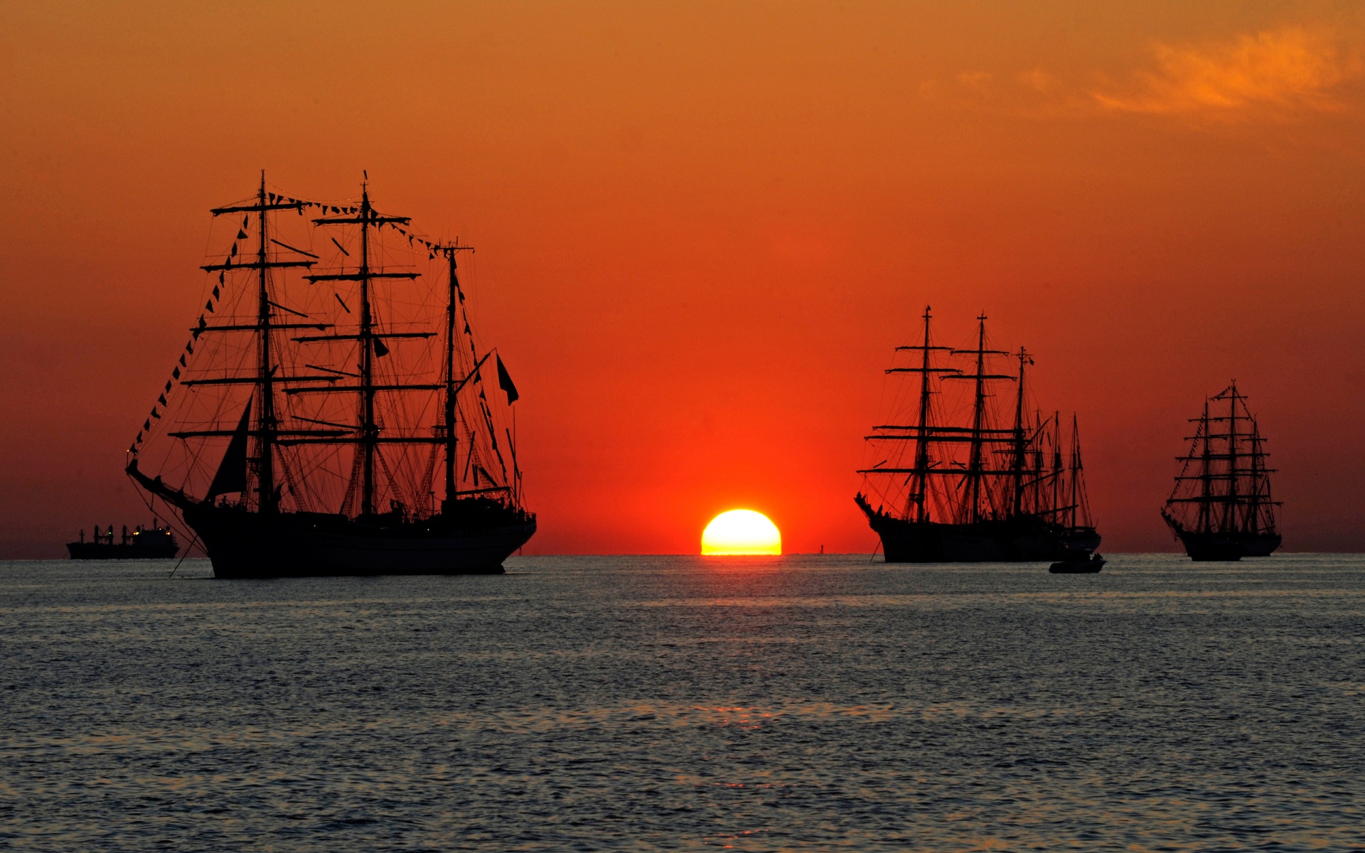 Tall Ship Sunset Wallpapers