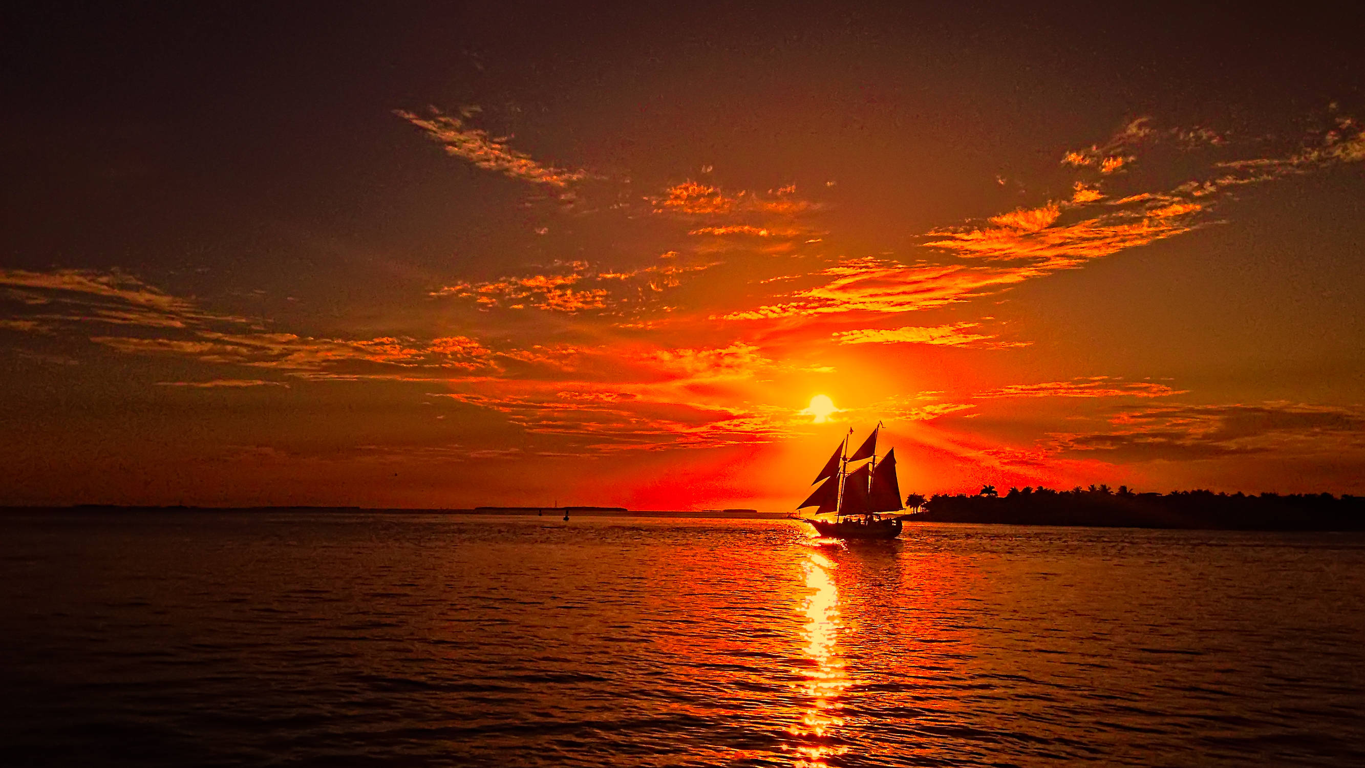 Tall Ship Sunset Wallpapers