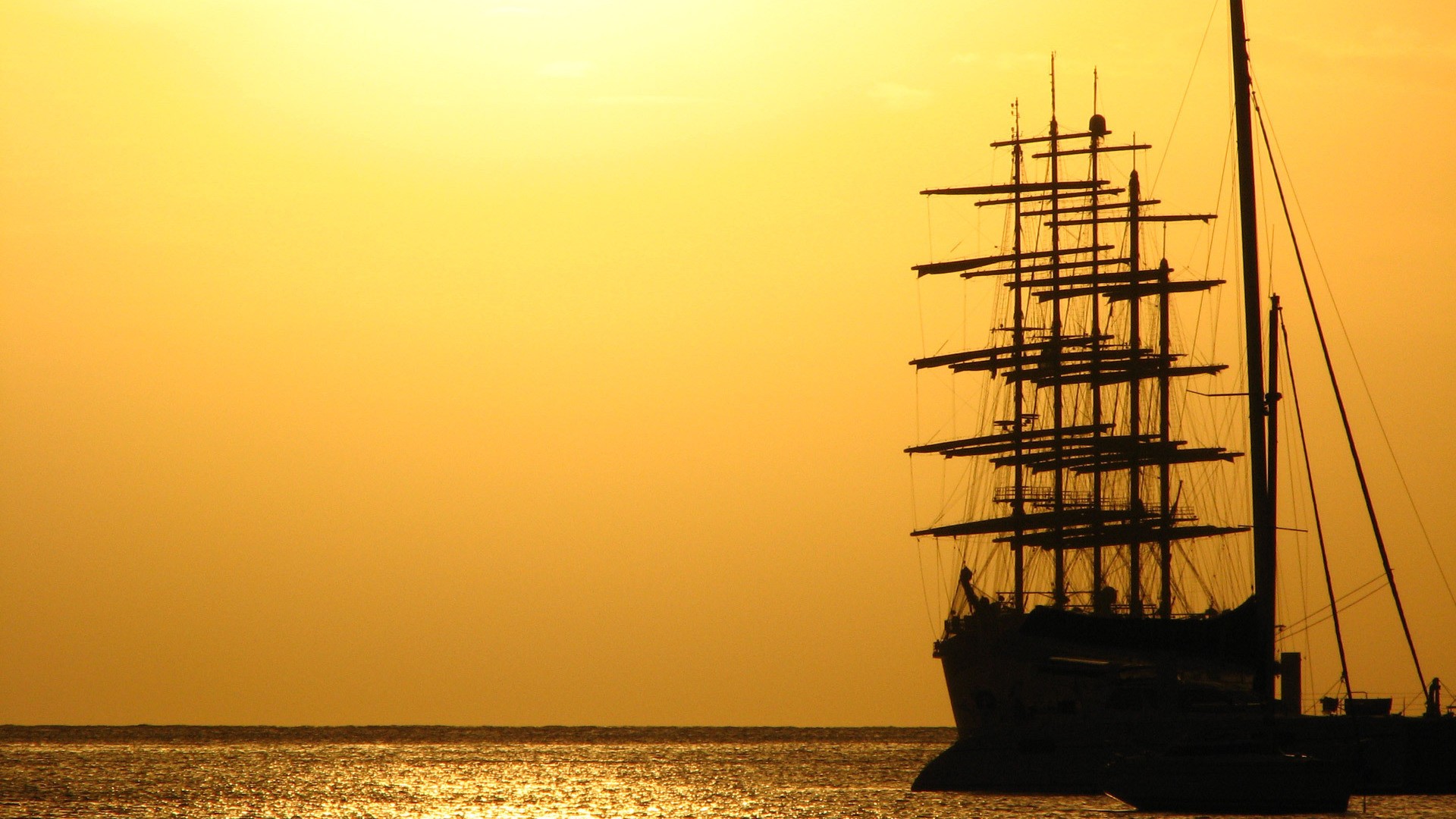 Tall Ship Sunset Wallpapers