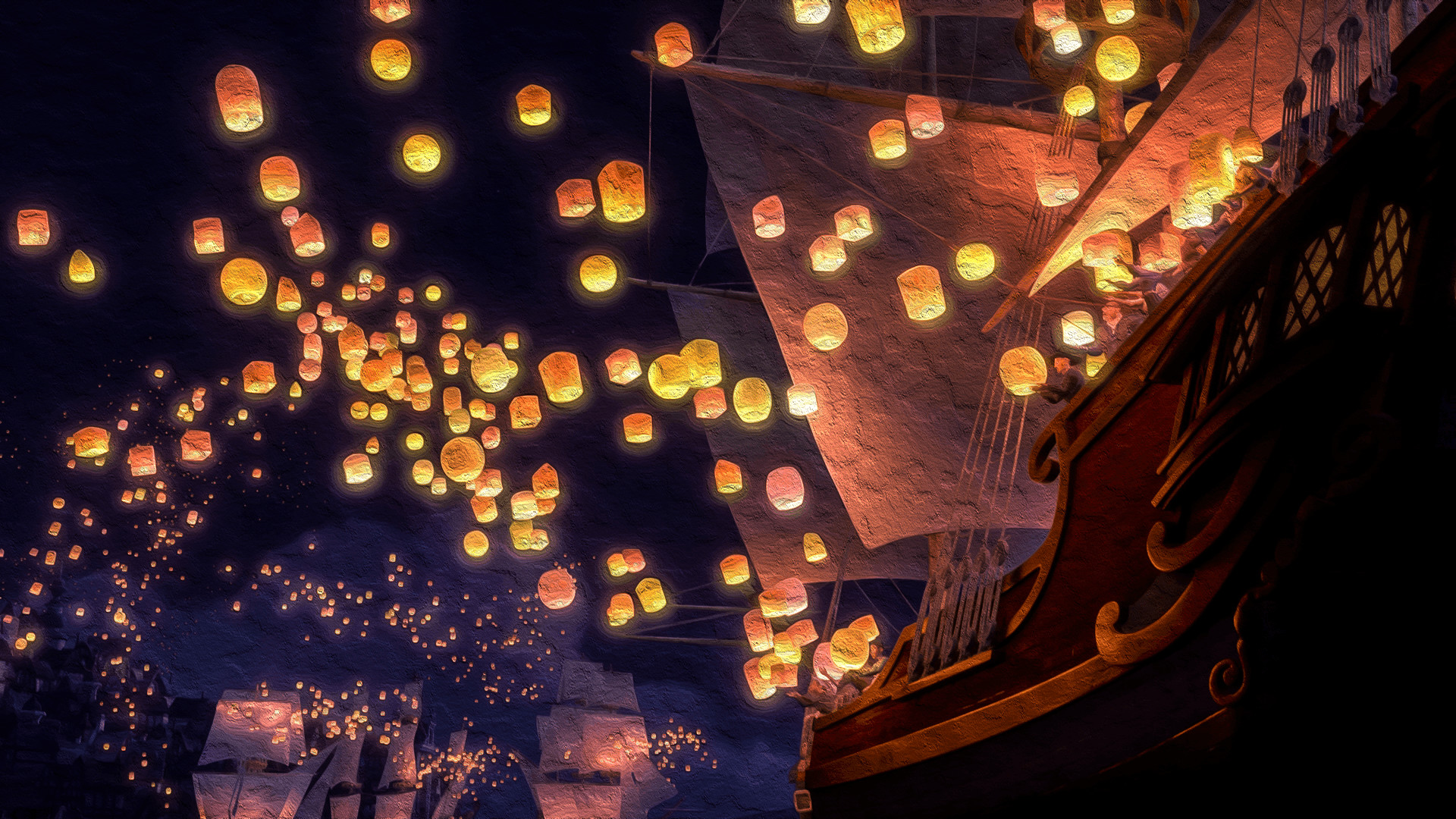 Tangled Lanterns Wallpapers