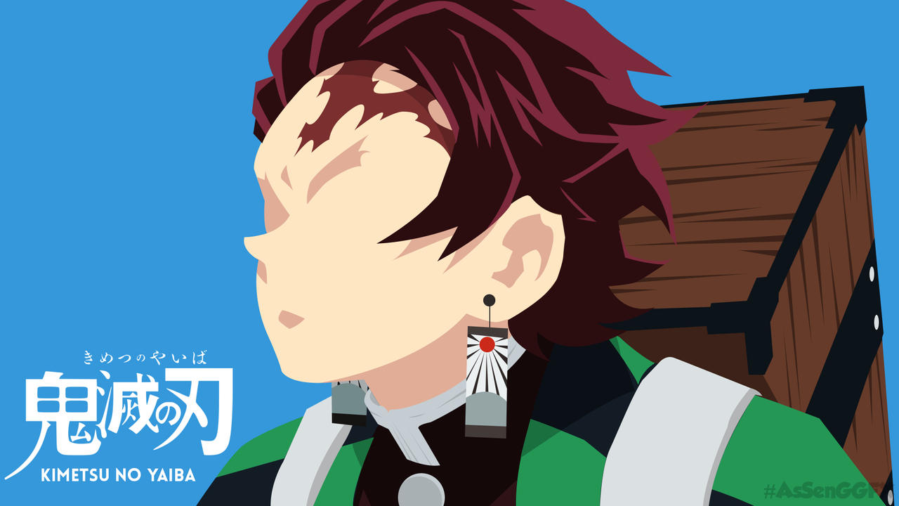 Tanjiro Kamado Minimal Demon Slayer Art Wallpapers