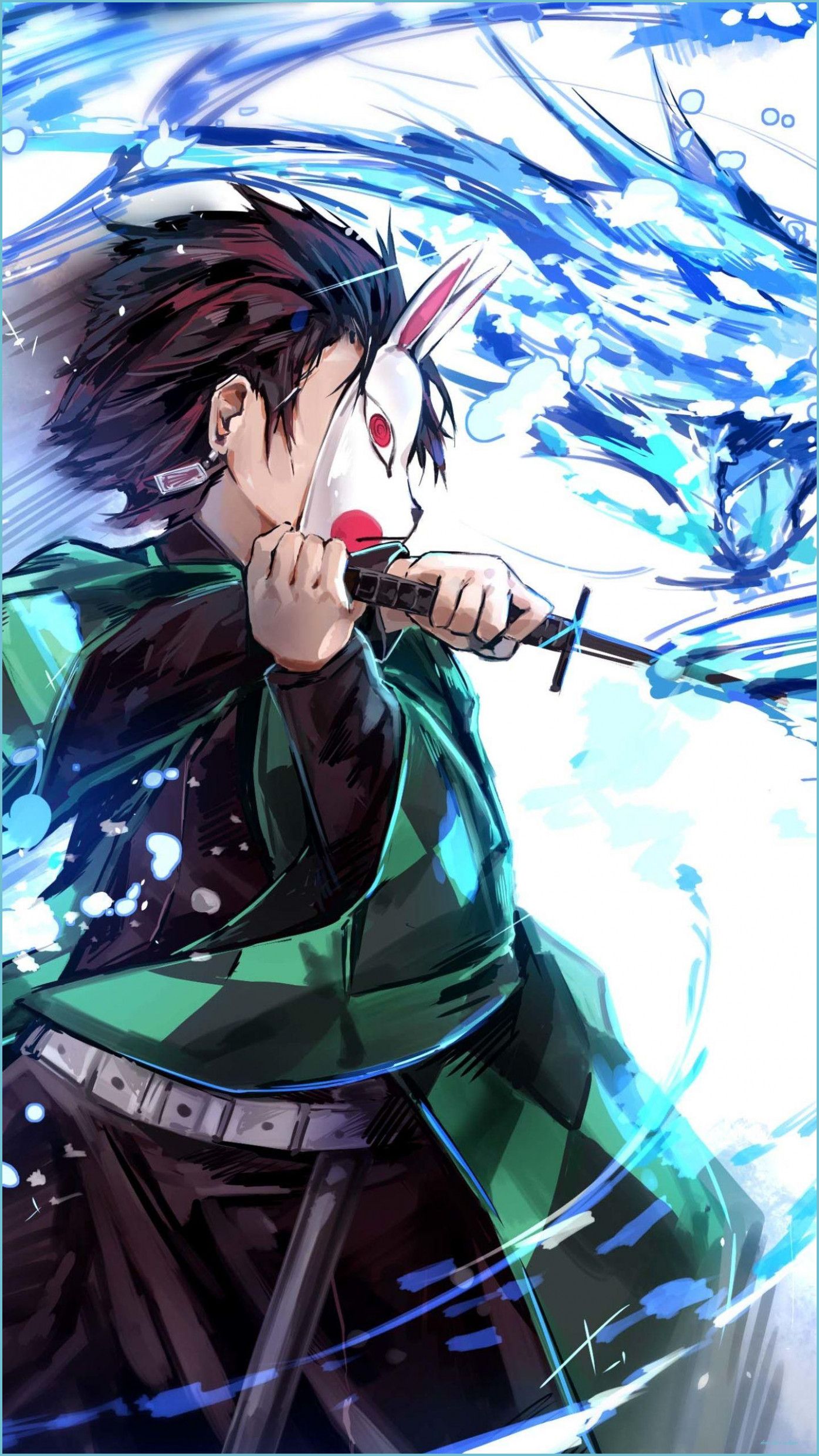 Tanjirou Kamado Demon Slayer Fire Art Wallpapers