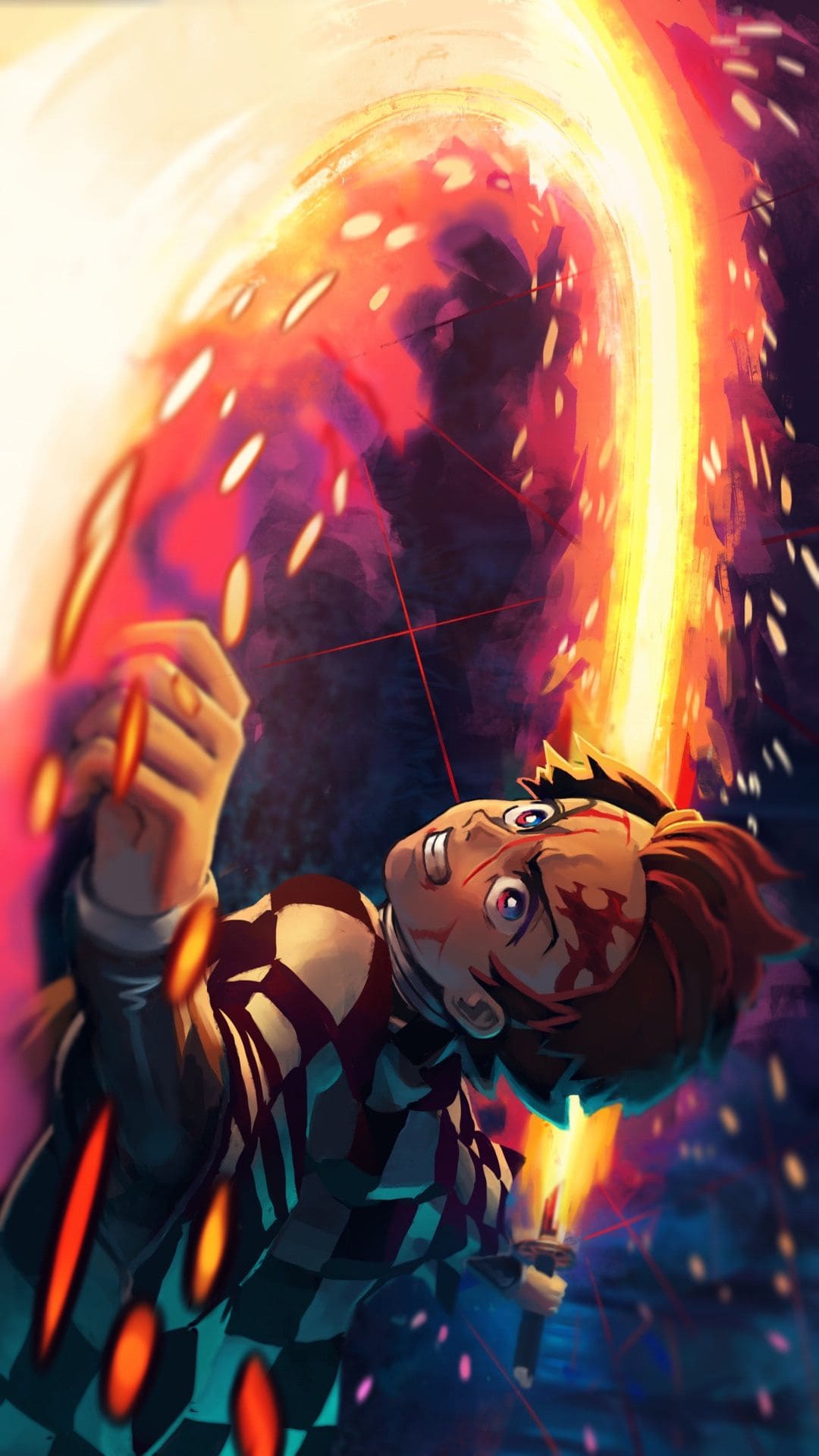 Tanjirou Kamado Demon Slayer Fire Art Wallpapers