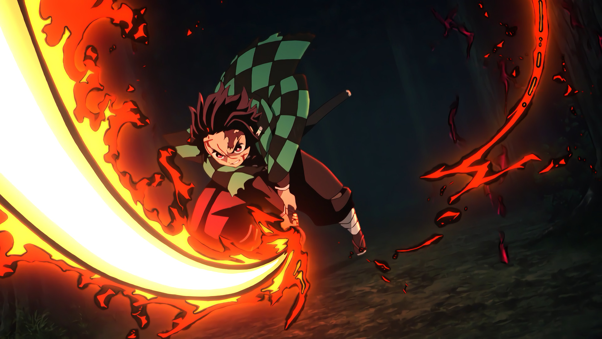 Tanjirou Kamado Demon Slayer Fire Art Wallpapers