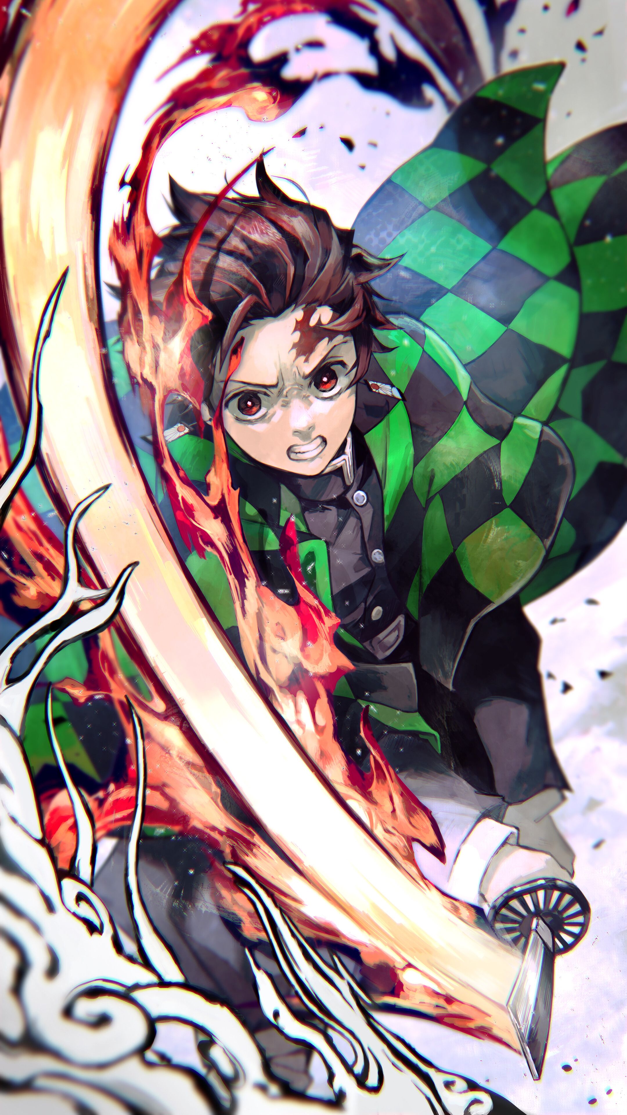 Tanjirou Kamado Demon Slayer Fire Art Wallpapers