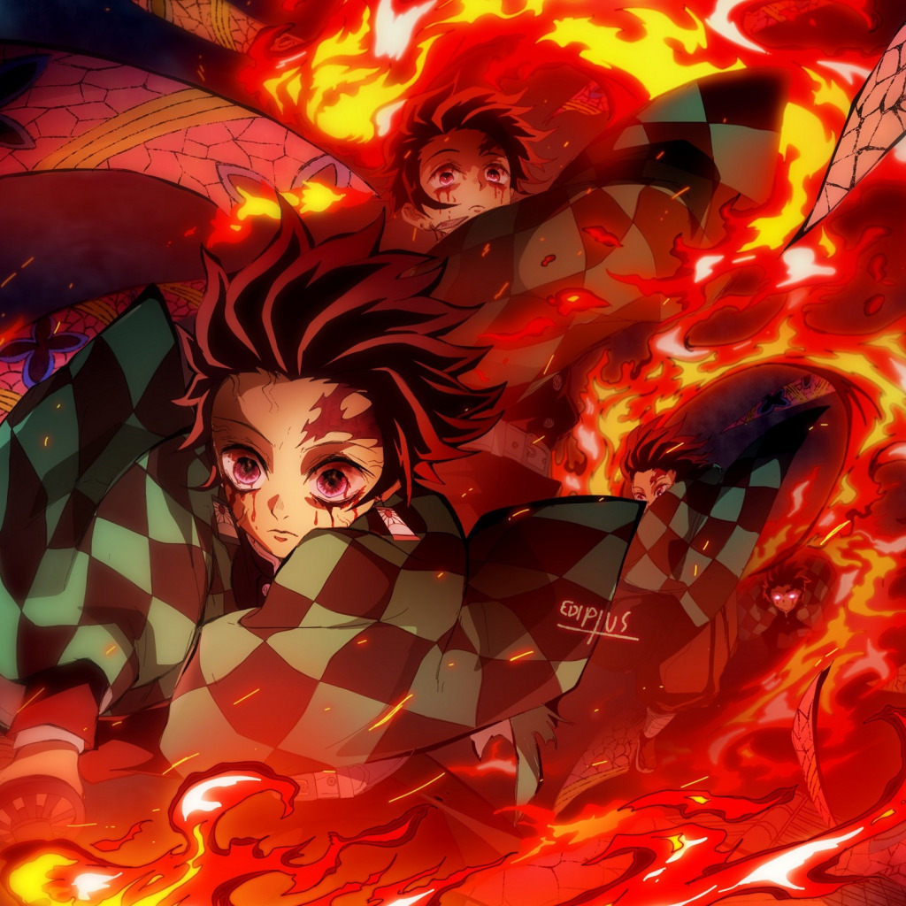 Tanjirou Kamado Demon Slayer Fire Art Wallpapers