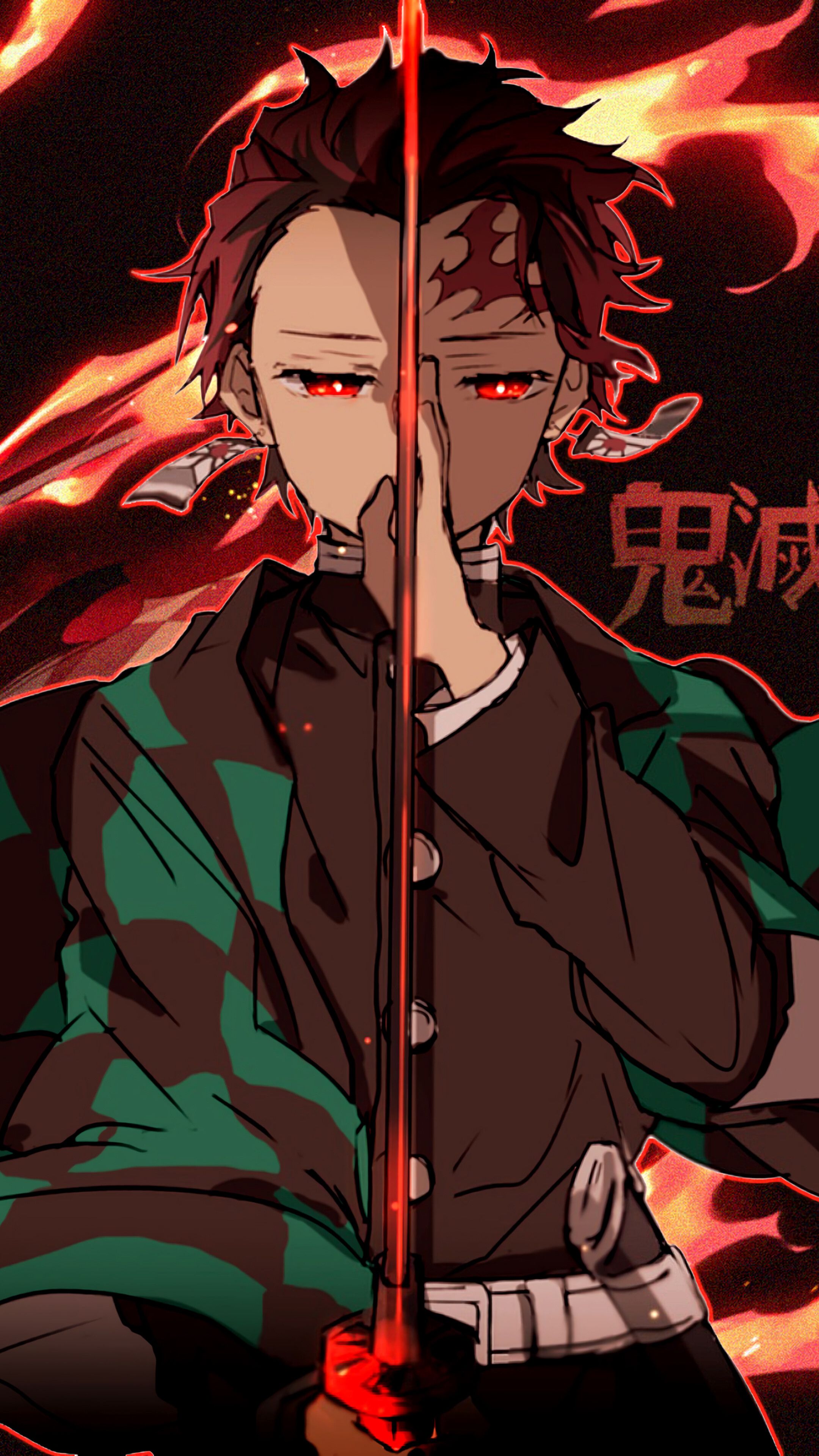 Tanjirou Kamado Demon Slayer Fire Art Wallpapers