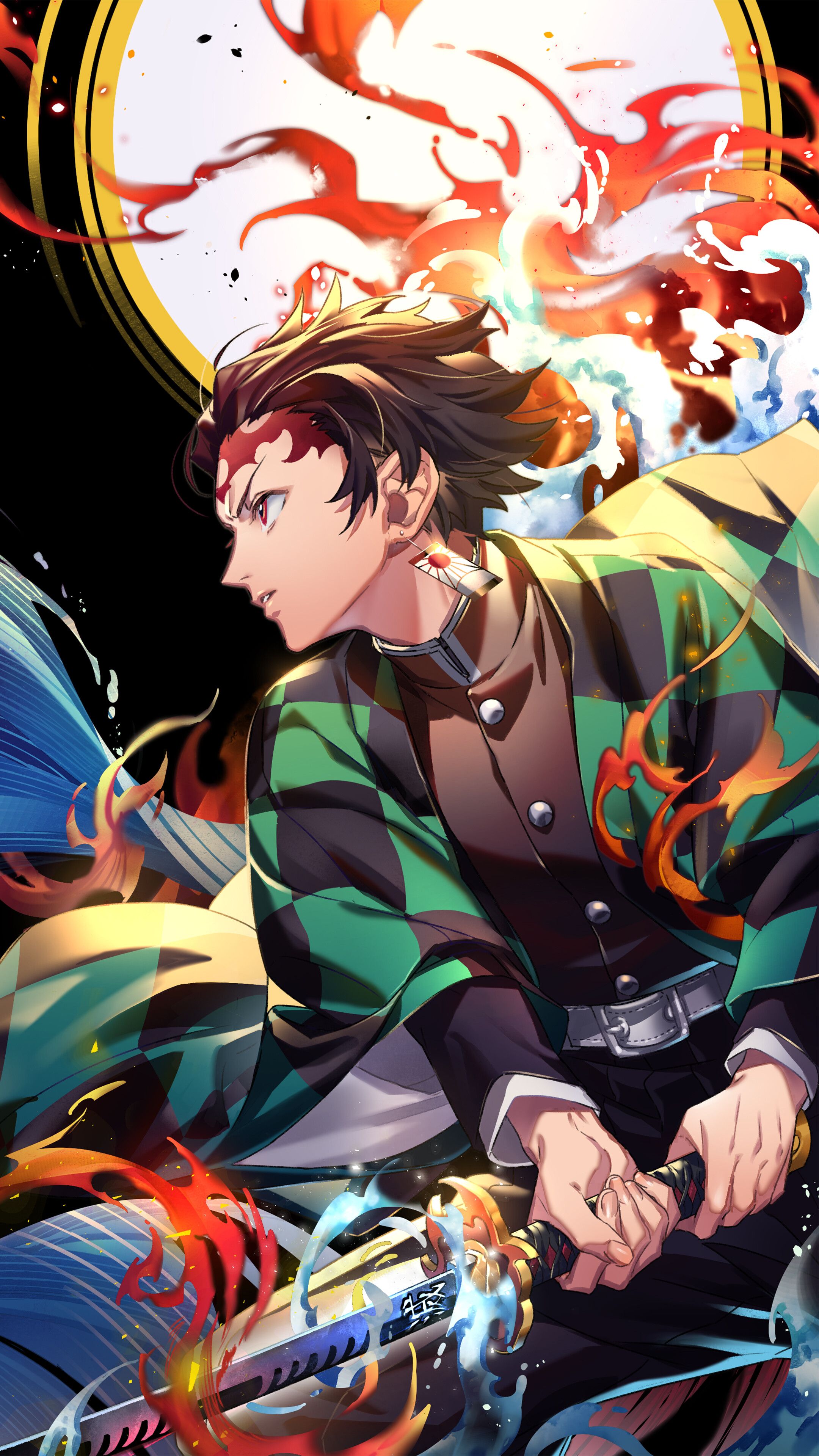 Tanjirou Kamado Mask Art Wallpapers