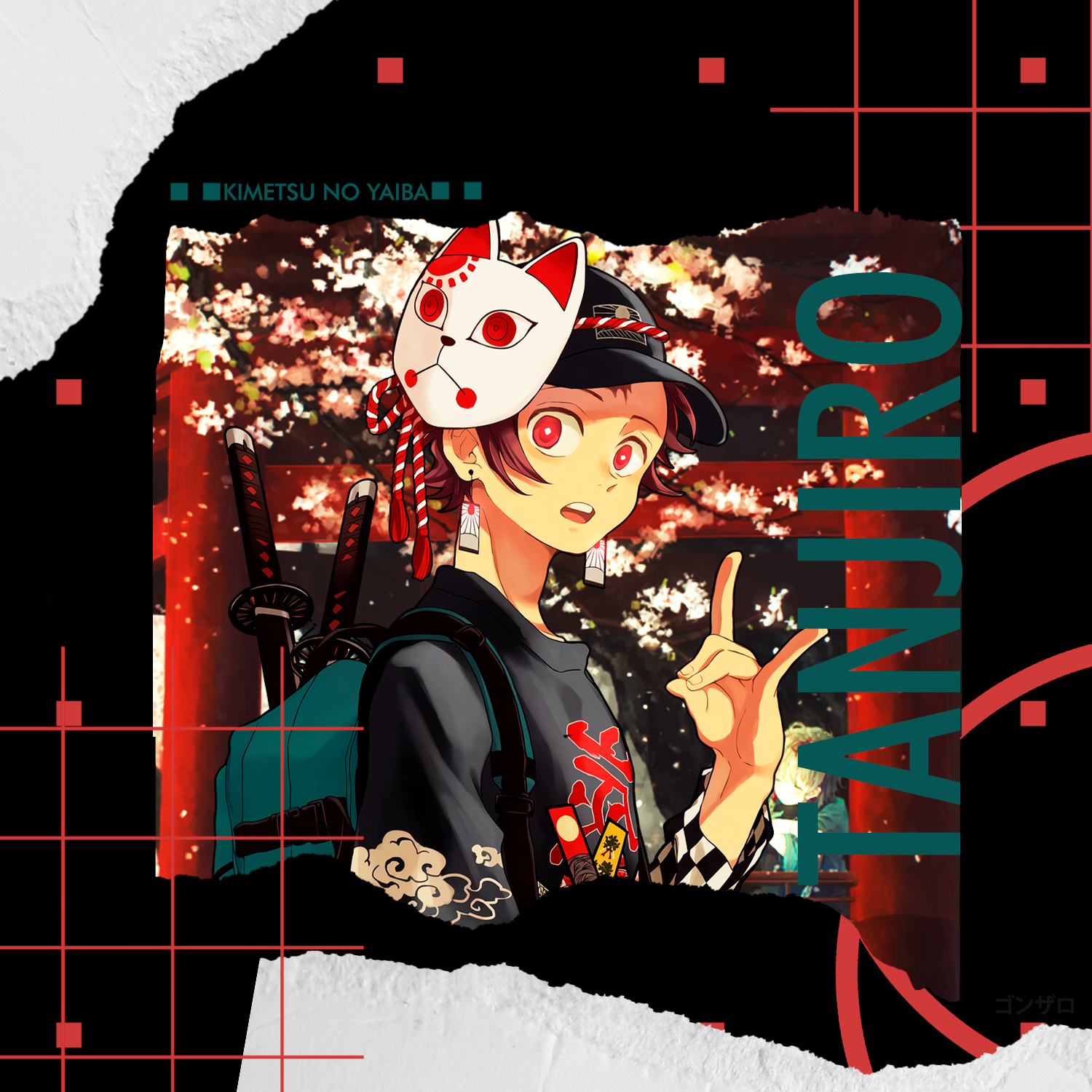 Tanjirou Kamado Mask Art Wallpapers