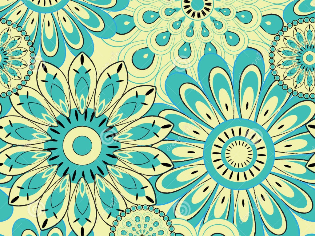 Teal Flower Wallpapers