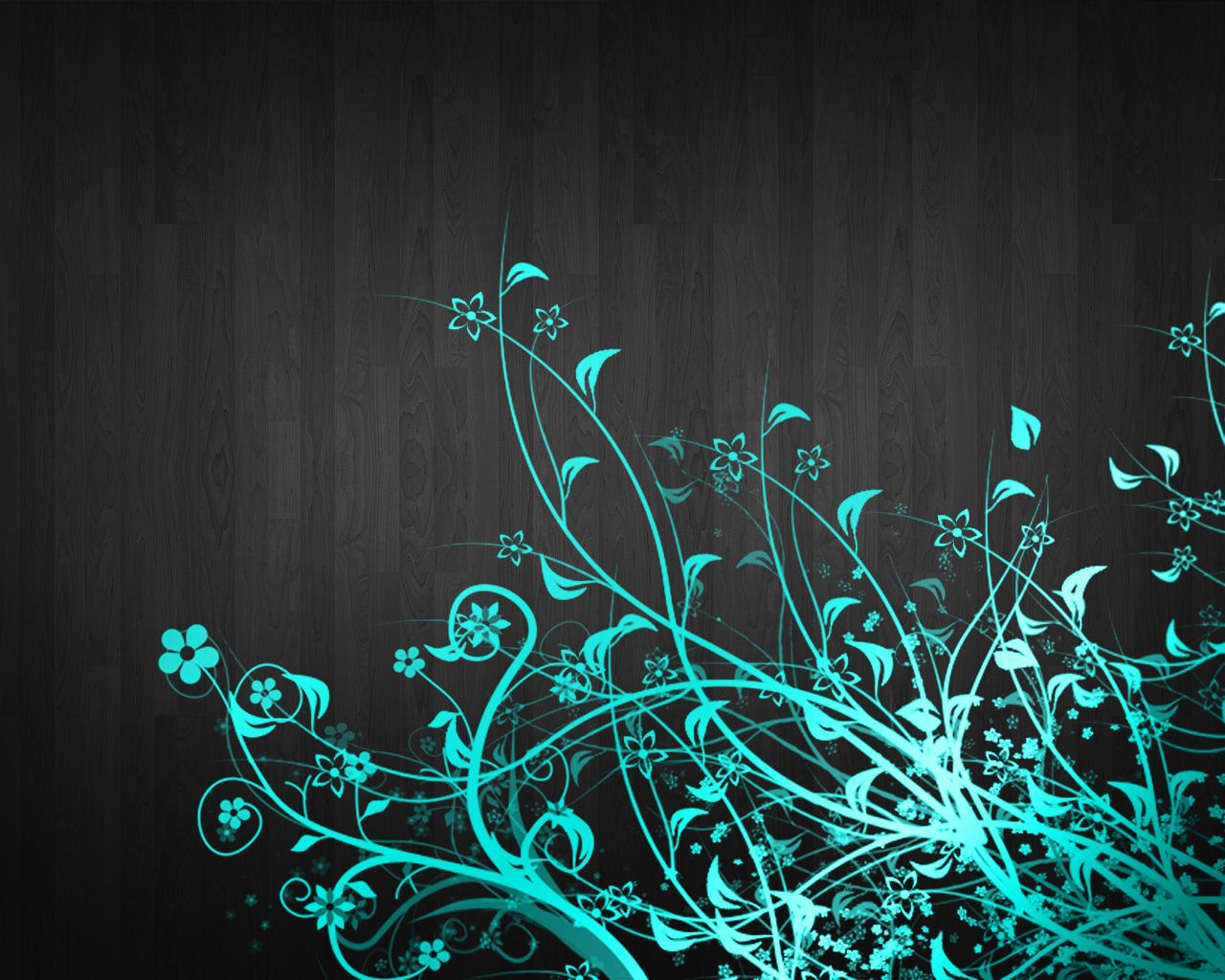 Teal Flower Wallpapers