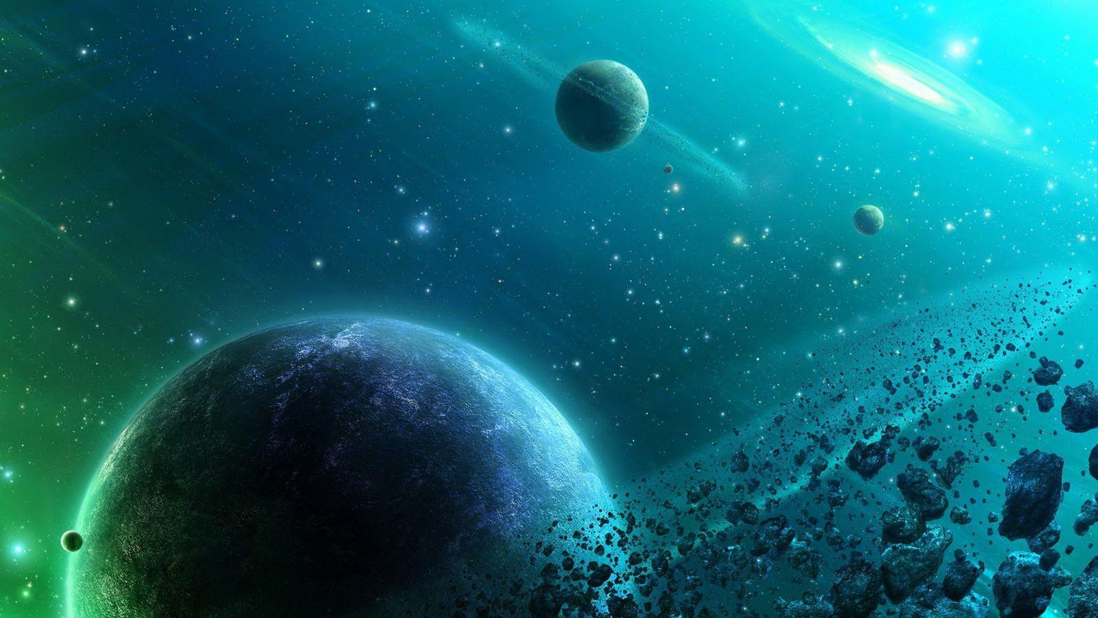 Teal Galaxy Wallpapers