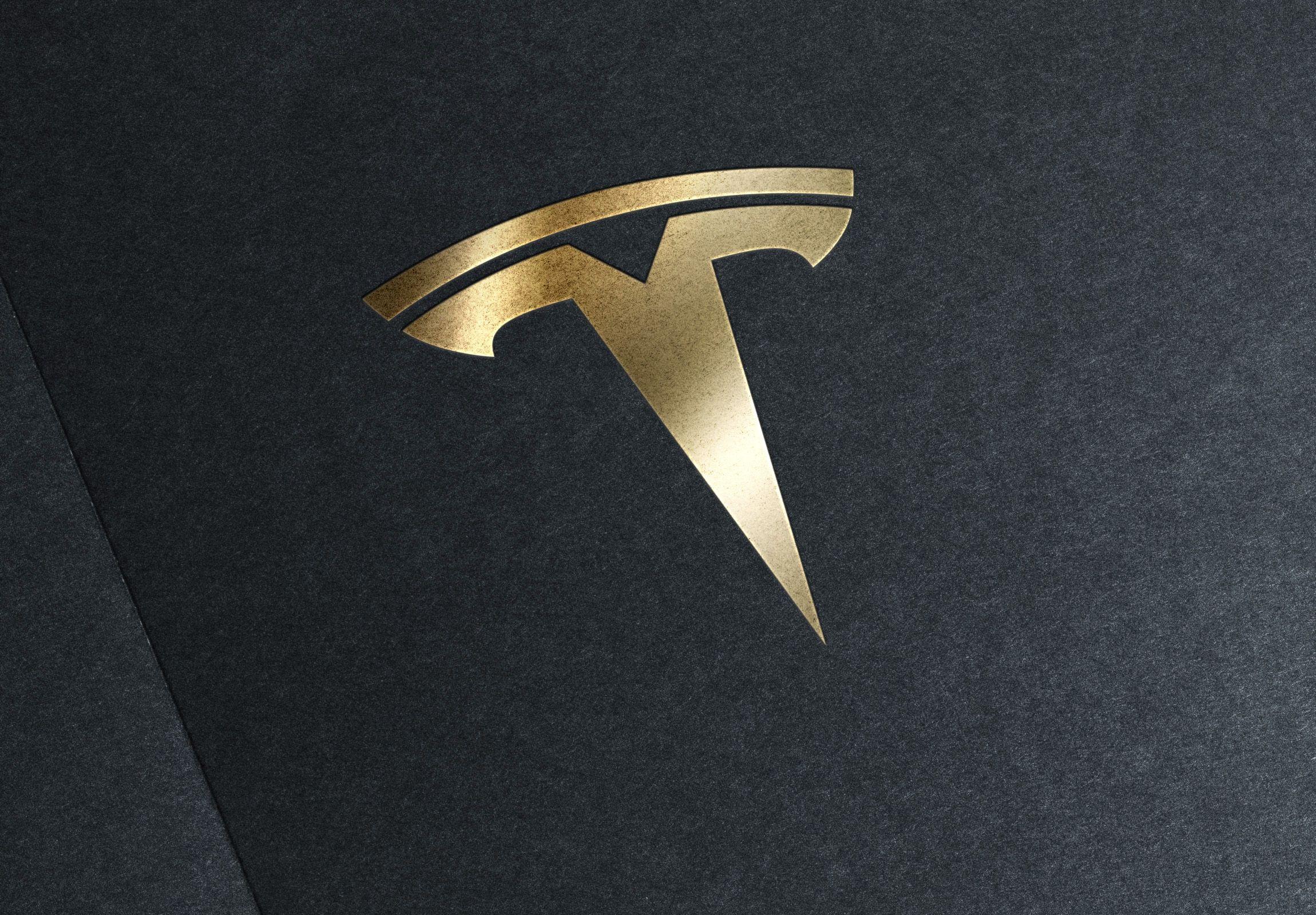 Tesla Logo Black Background