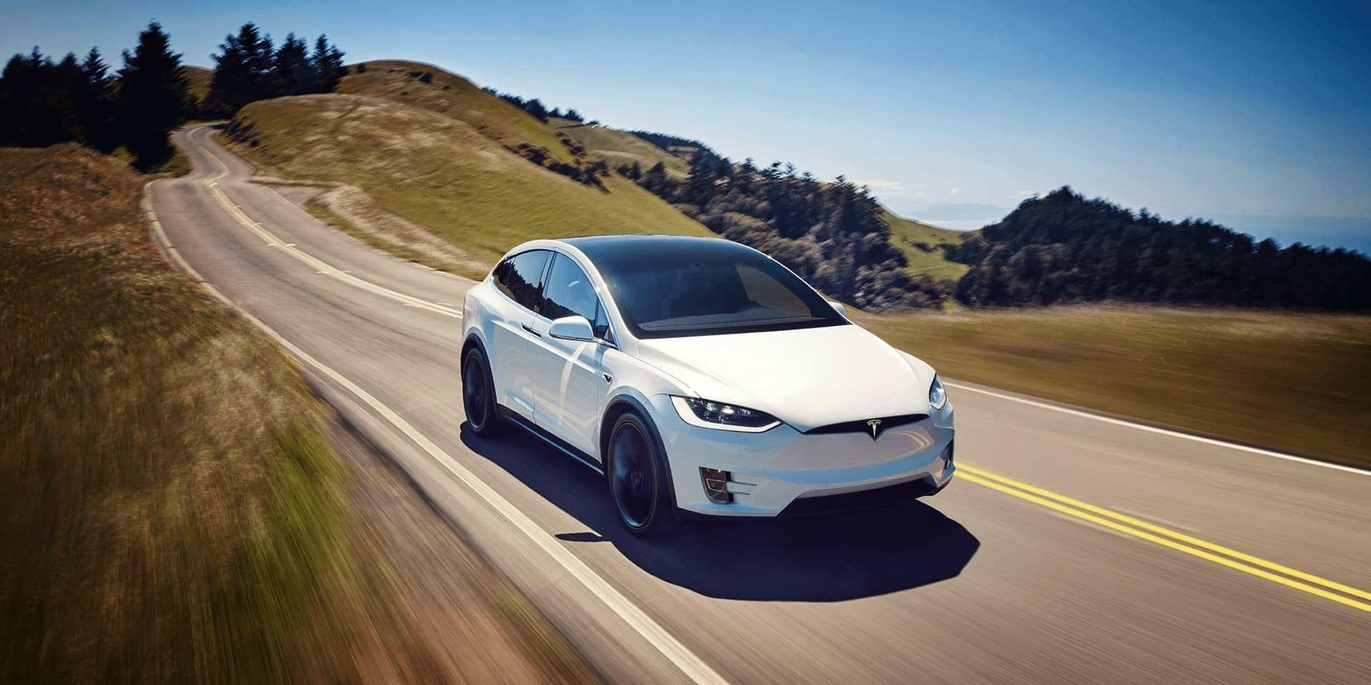 Tesla Model X In Mountains Wallpapers