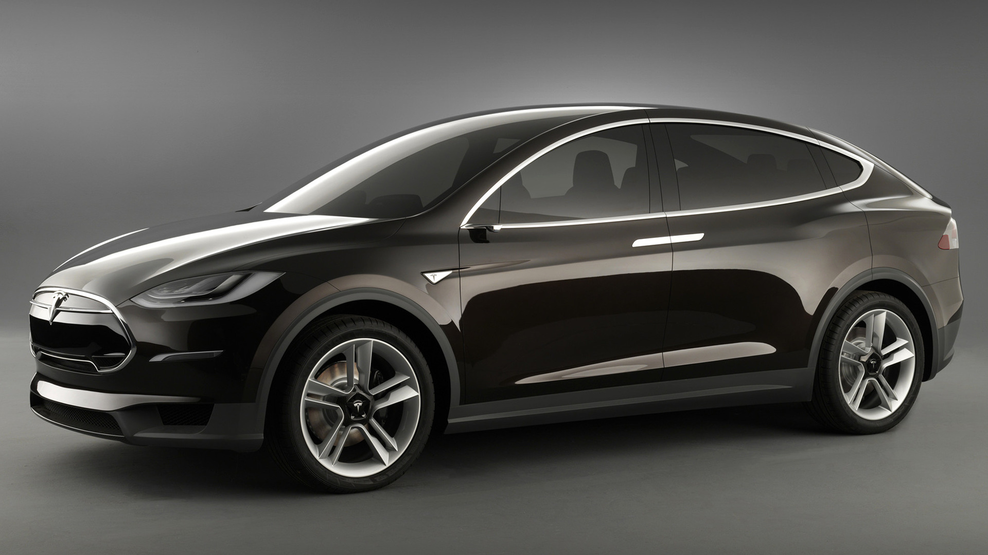 Tesla Model X In Mountains Wallpapers