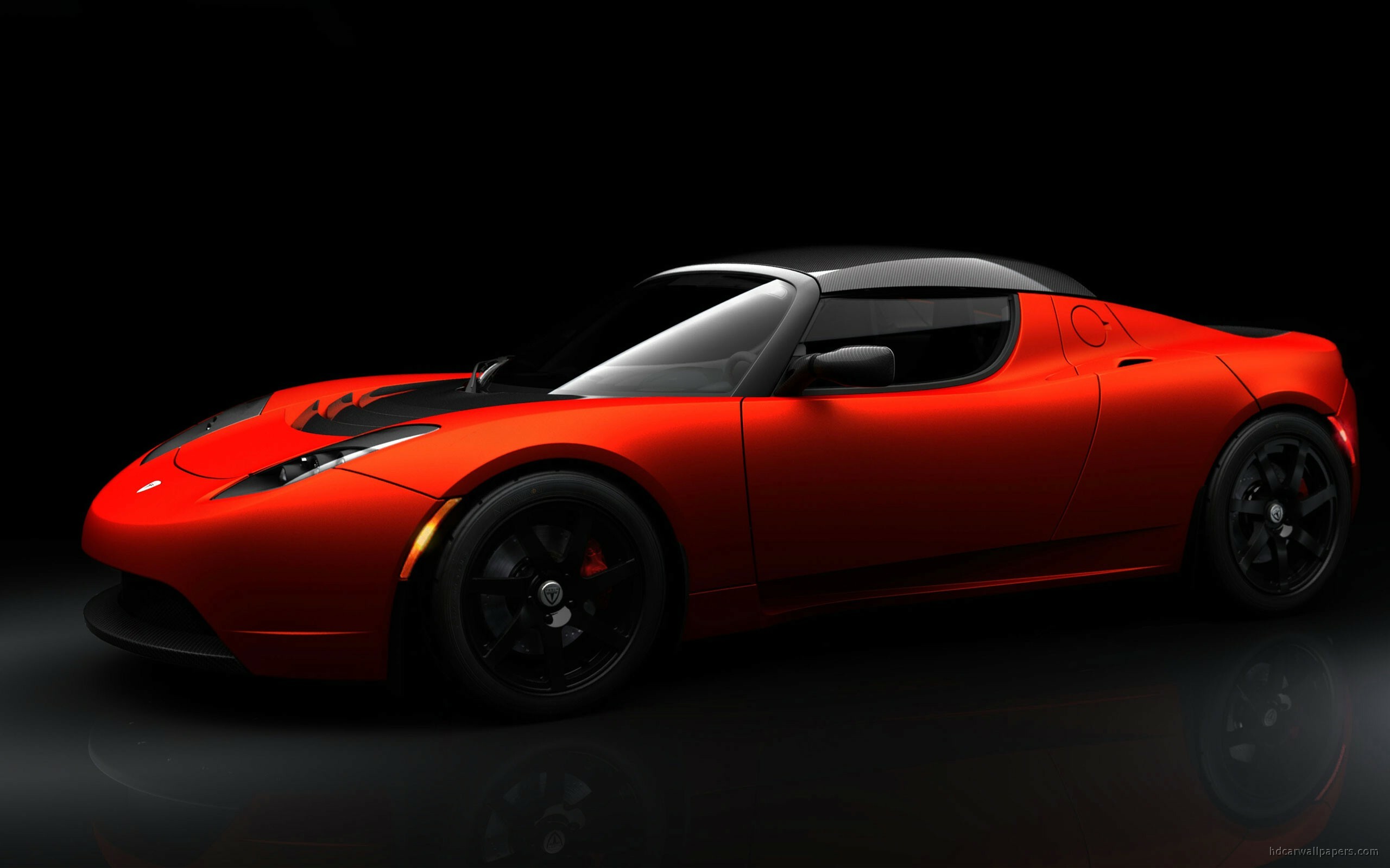 Tesla Red Roadster Wallpapers