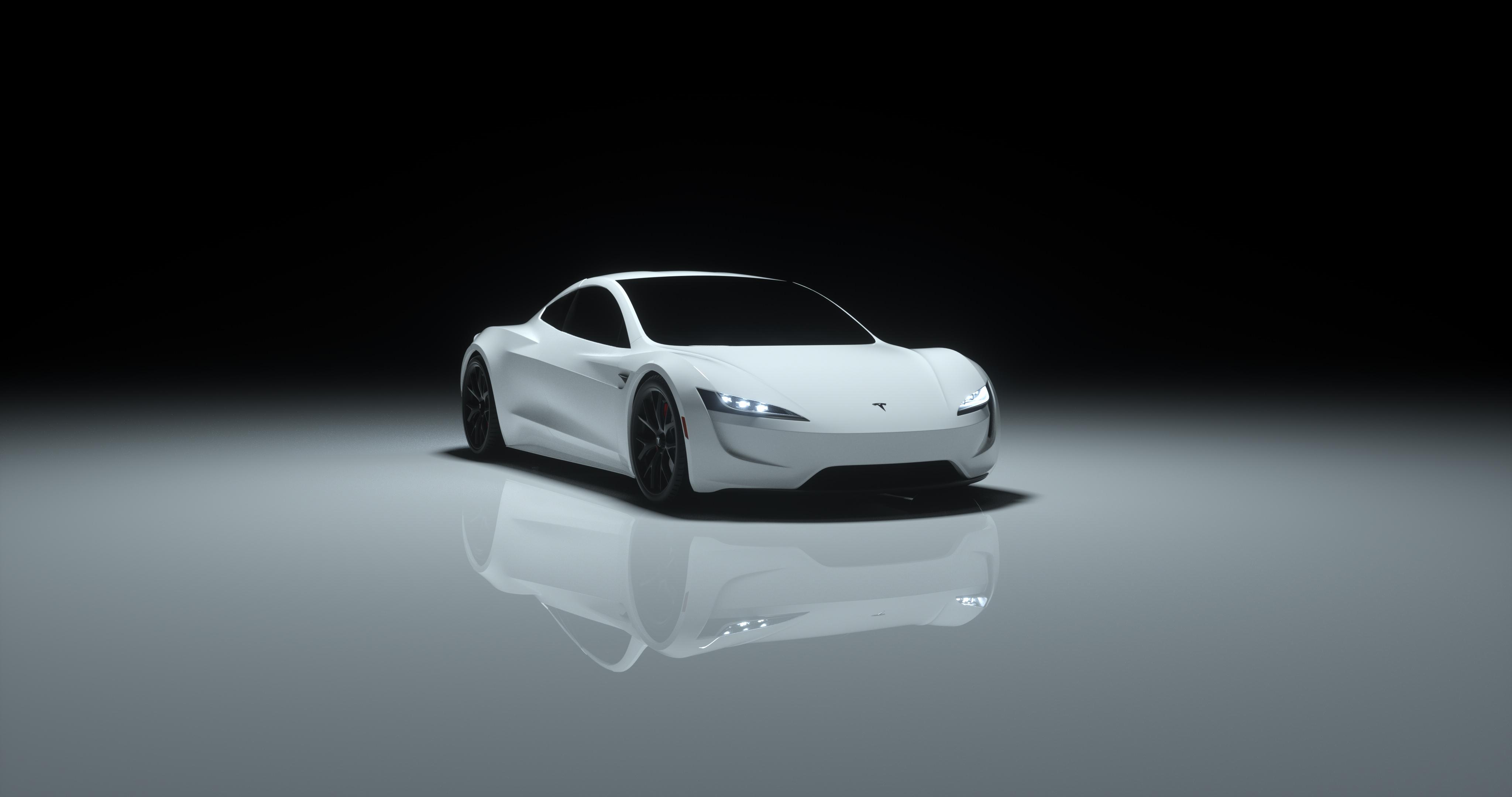 Tesla Red Roadster Wallpapers